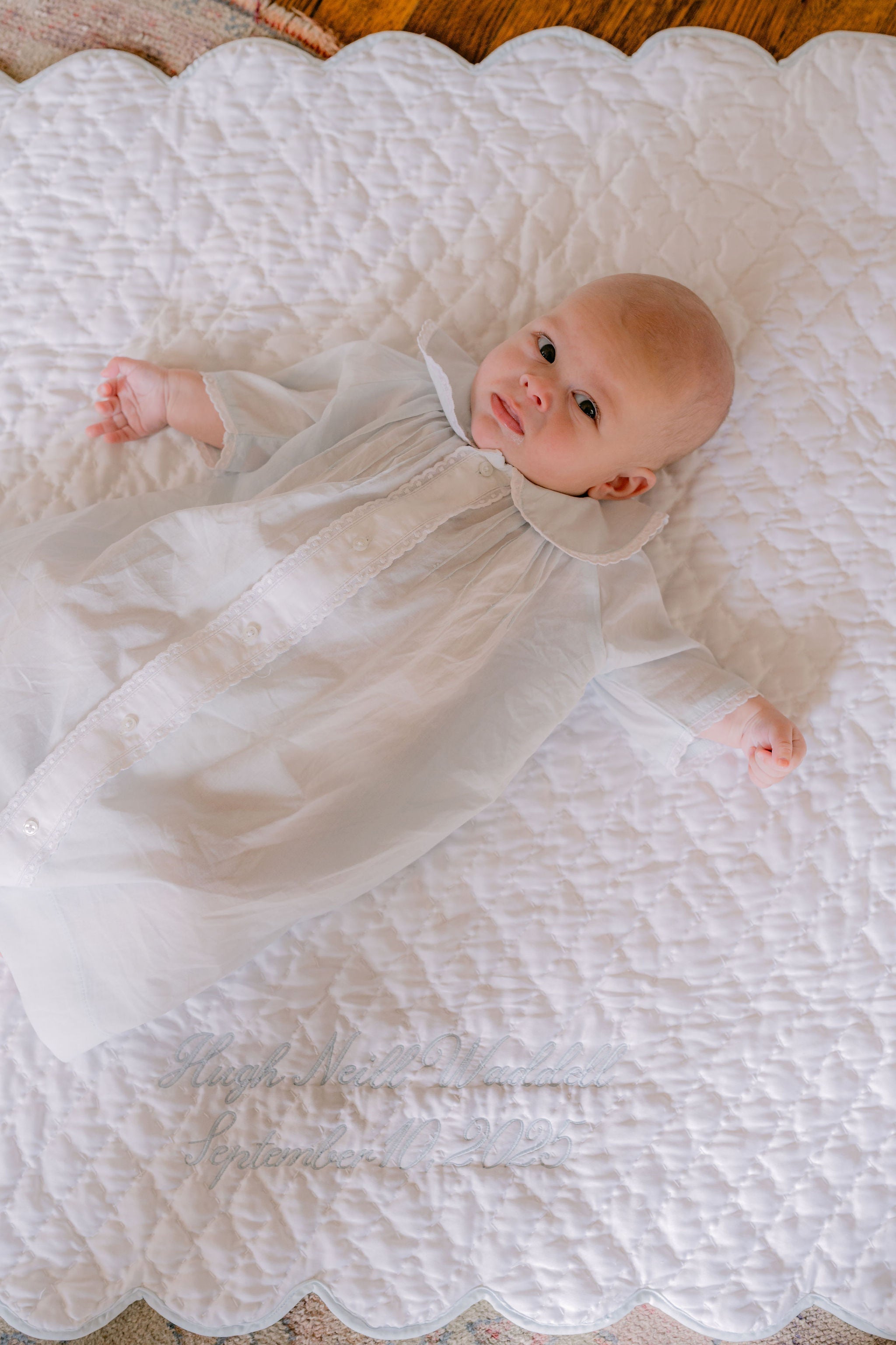 Baby Hand Quilted Satin Blanket