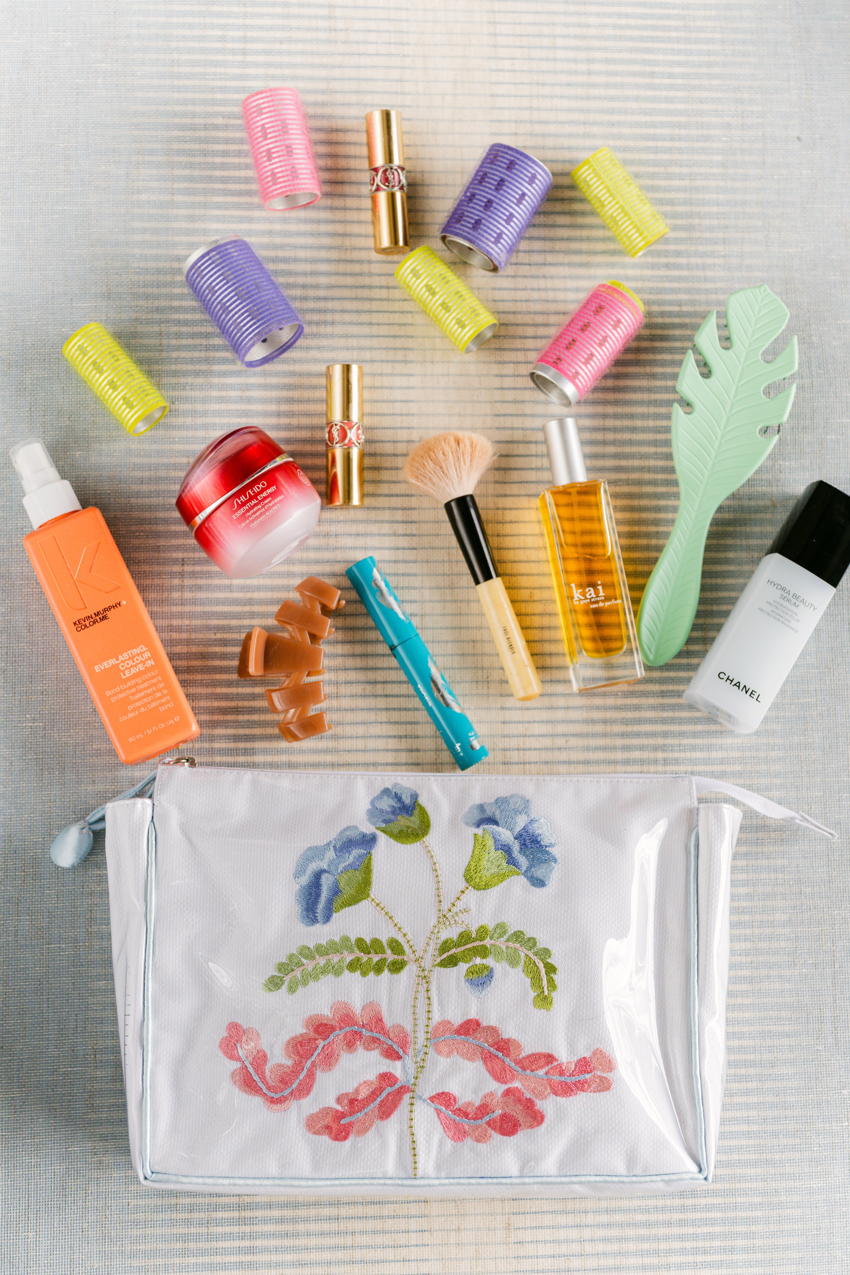 Carnation Large Makeup Bag