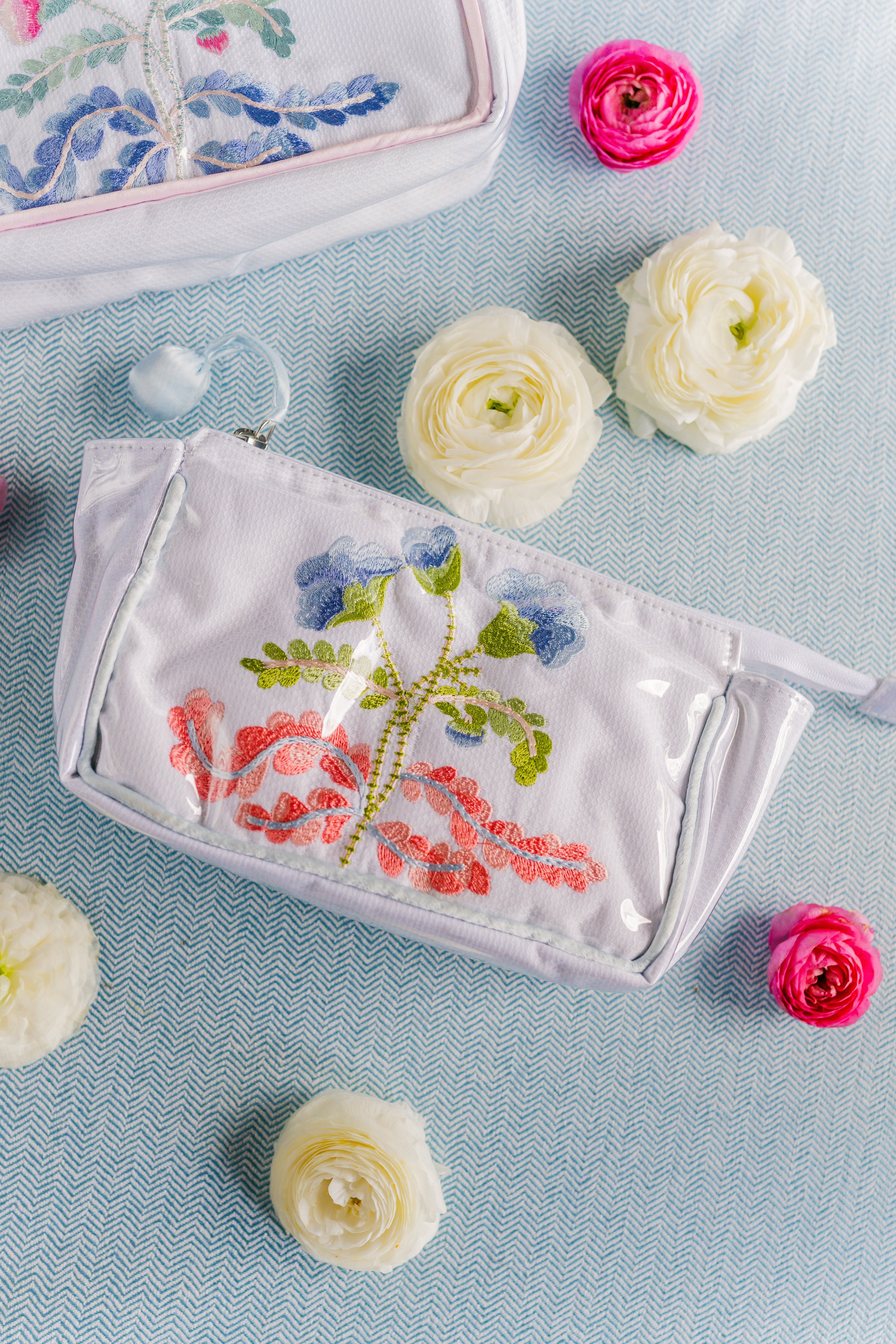 Carnation Small Makeup Bag