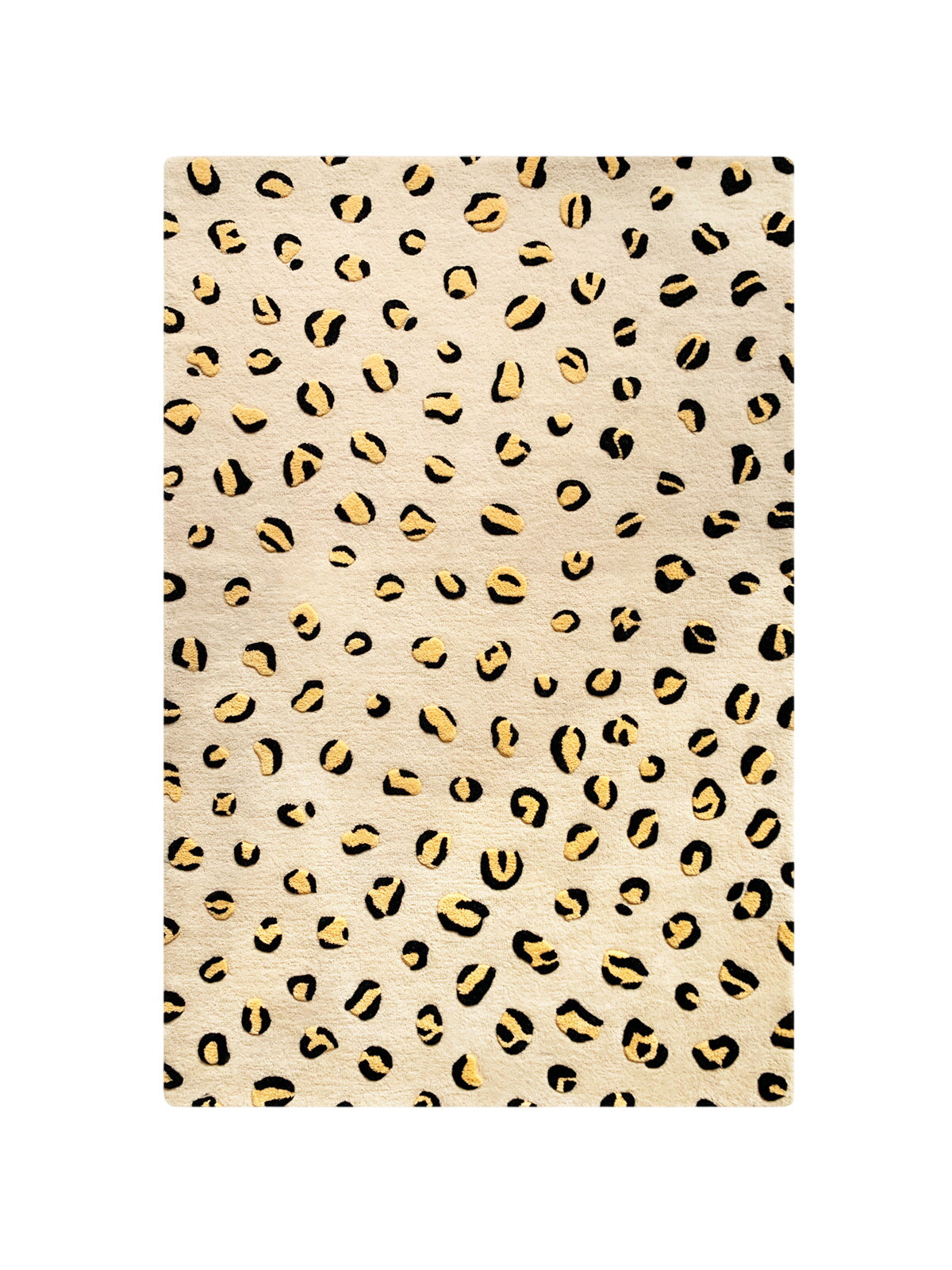 Rug Leopard Beige / Brown And Black Print 3.9 X 5.9 Ft
