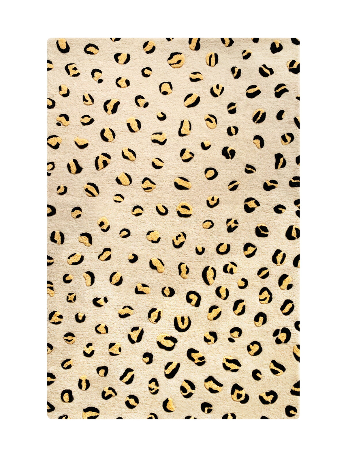 Rug Leopard Beige / Brown And Black Print 5.5 X 7.9 Ft