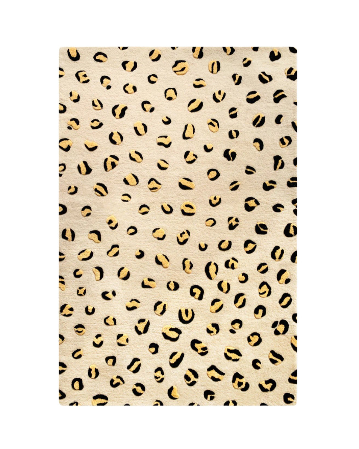 Rug Leopard Beige / Brown And Black Print 5.5 X 7.9 Ft