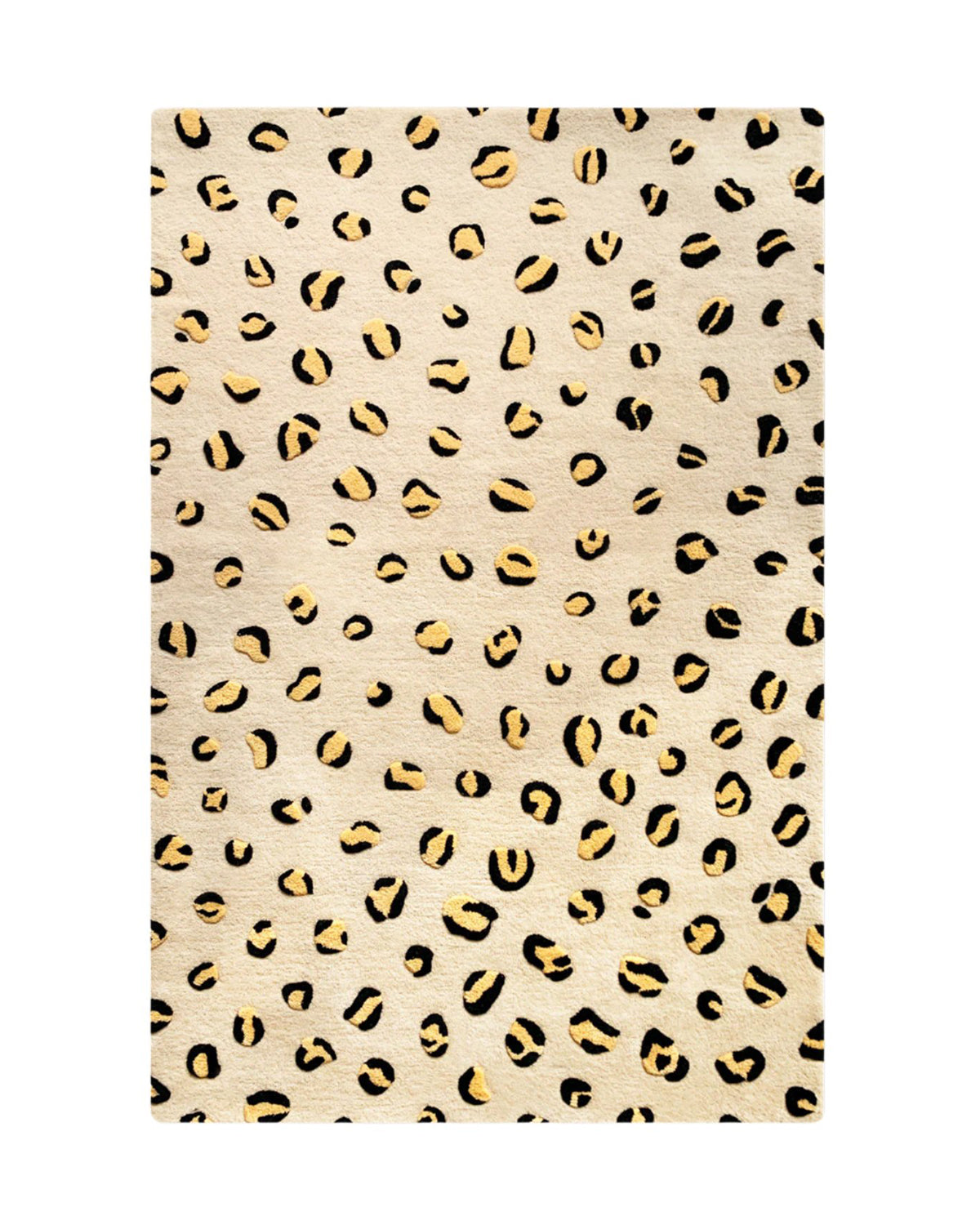 Rug Leopard Beige / Brown And Black Print 6.5 X 9.8 Ft