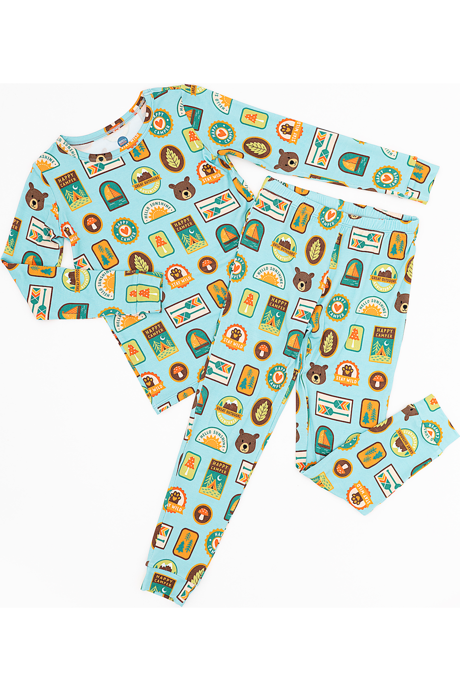 Bamboo Pajama Set - Let's Explore Nature Badges