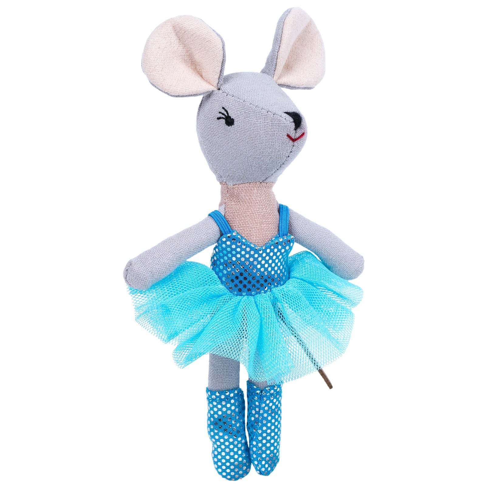 Ballerina Mouse And Friends In A Theater Box, With Magnetic Hands