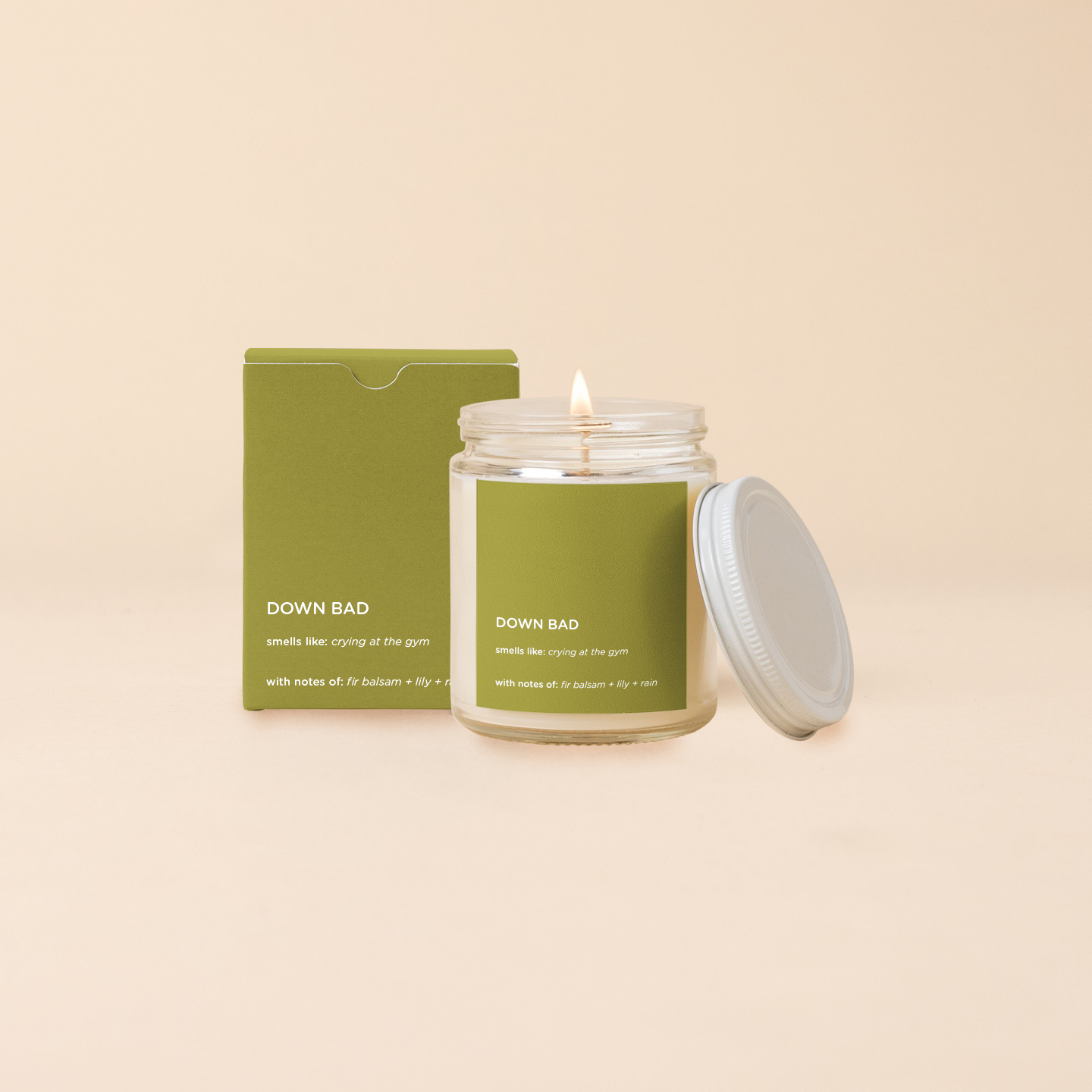 Candle Jar W/lid - Life