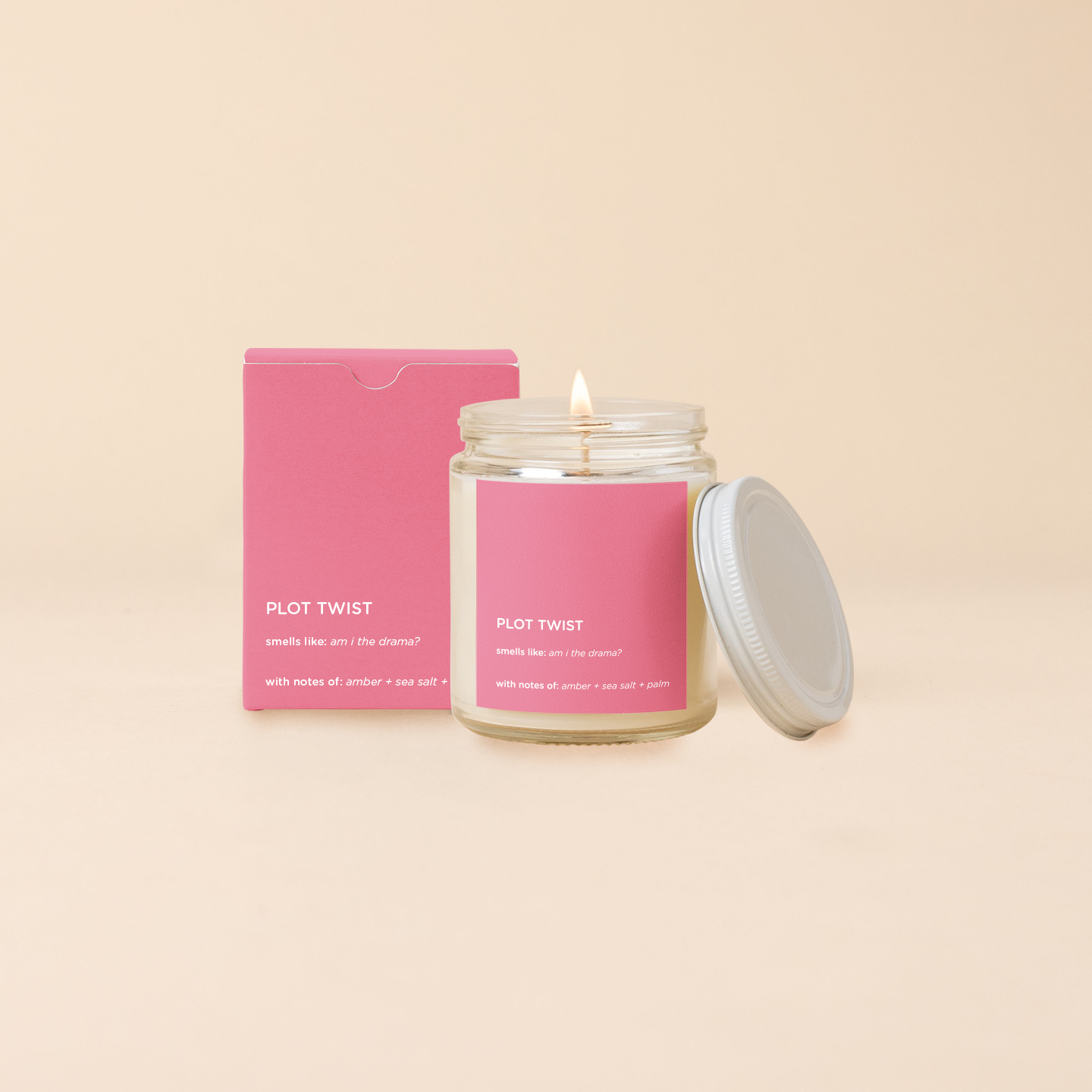 Candle Jar W/lid - Life