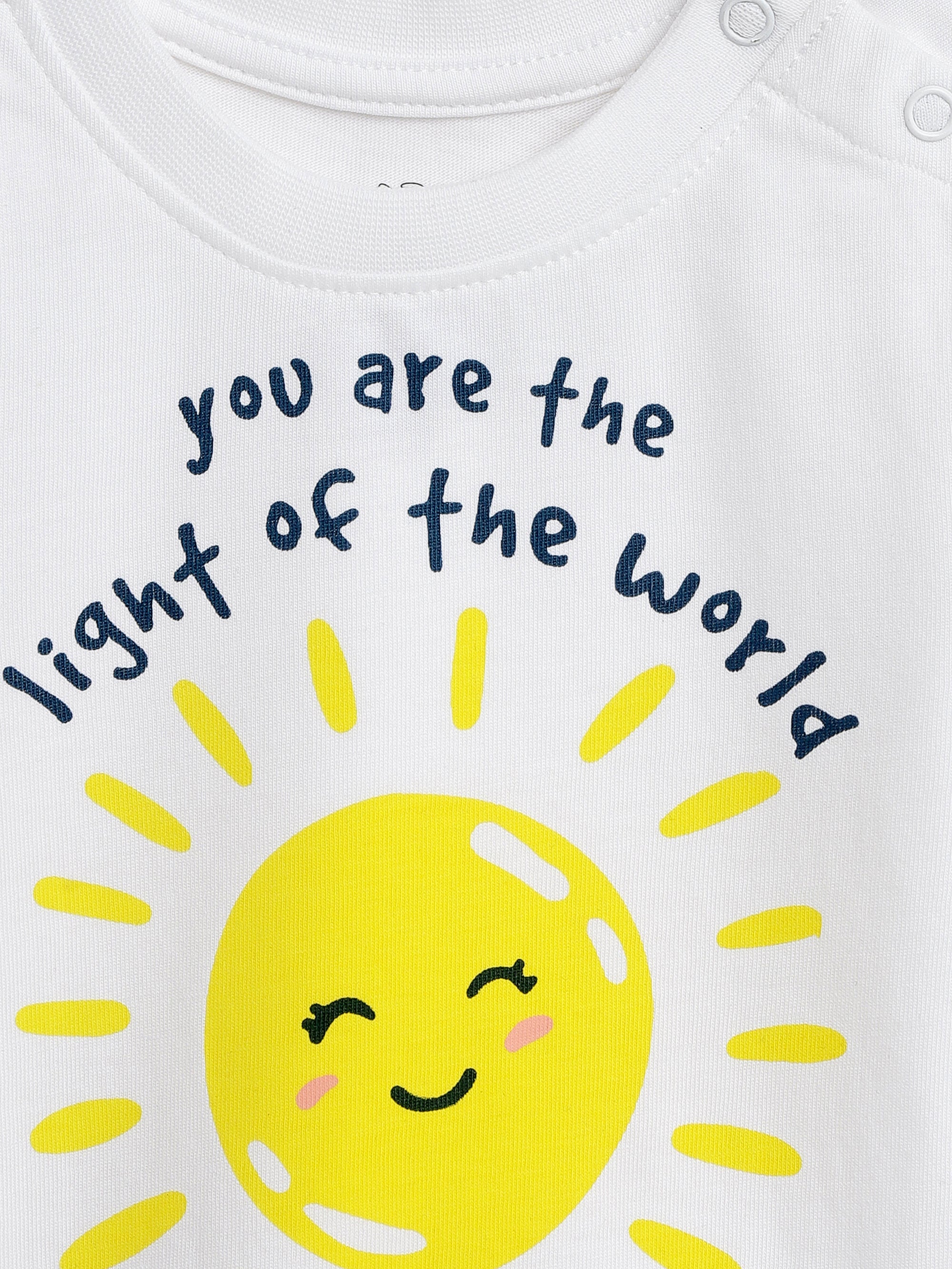 Light Of The World Short Sleeve T-shirt Cotton