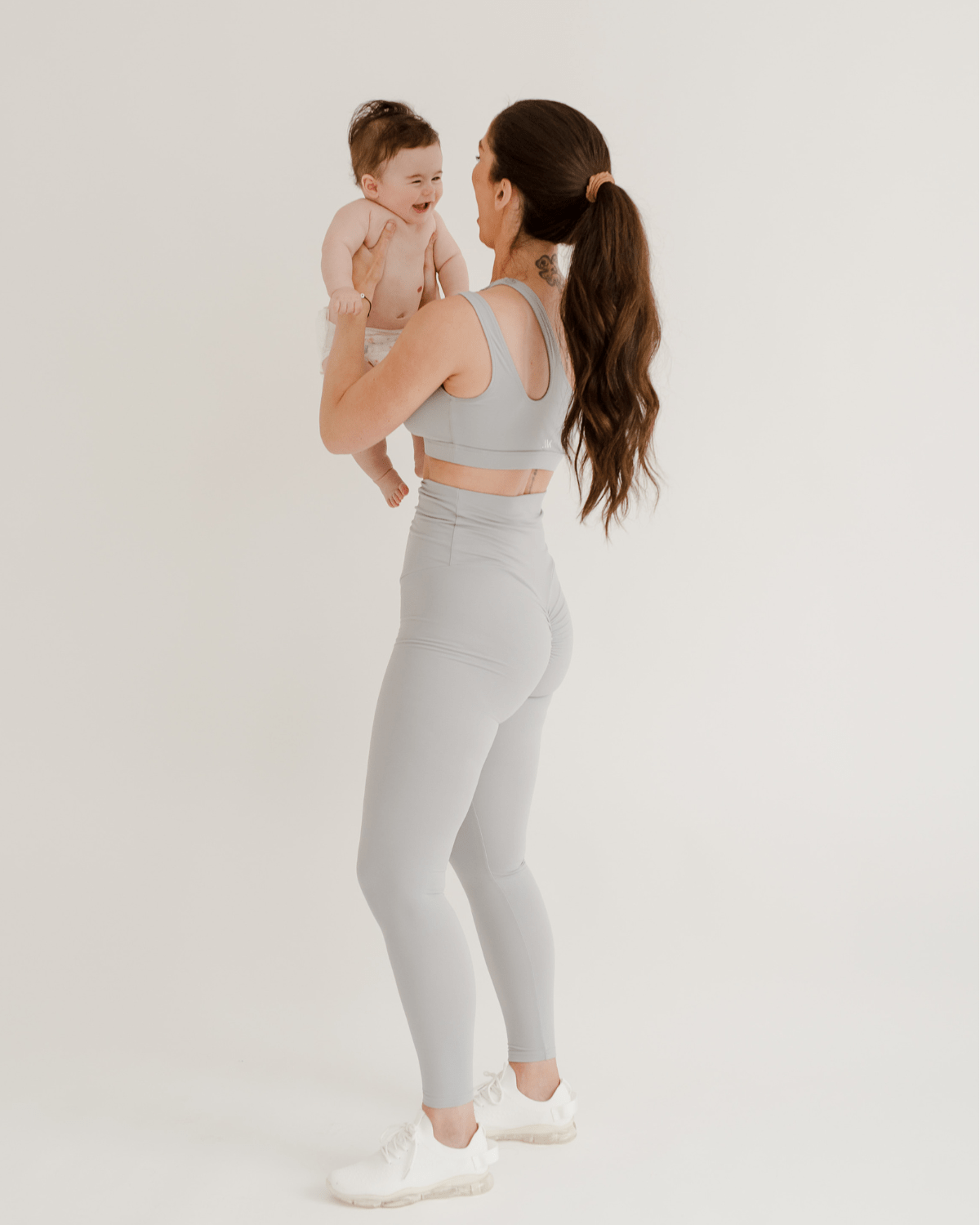 Axk Core Curve Maternity Legging - Light Gray