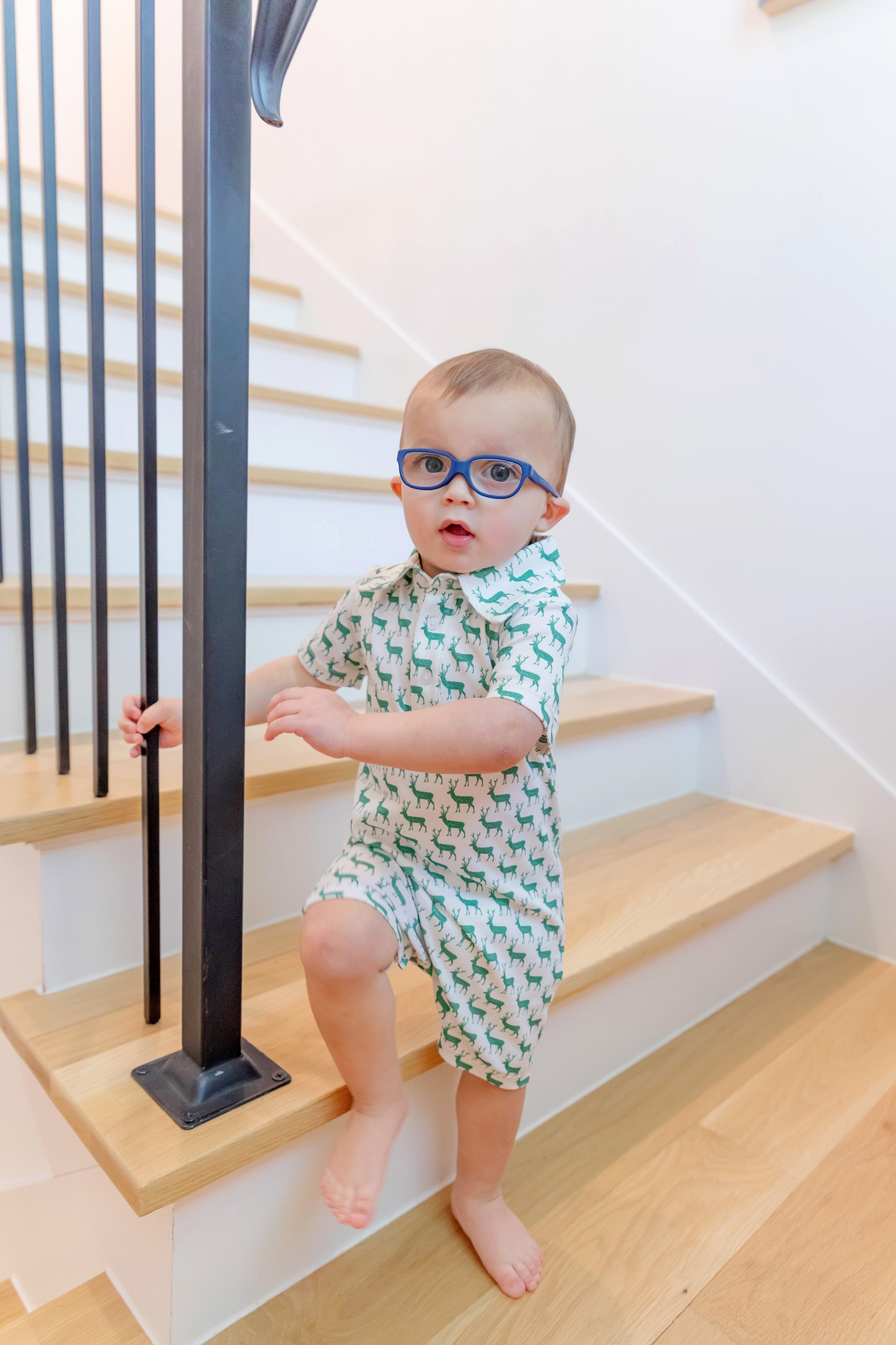 Tripp Boys' Polo Shortall - Woodland Deer