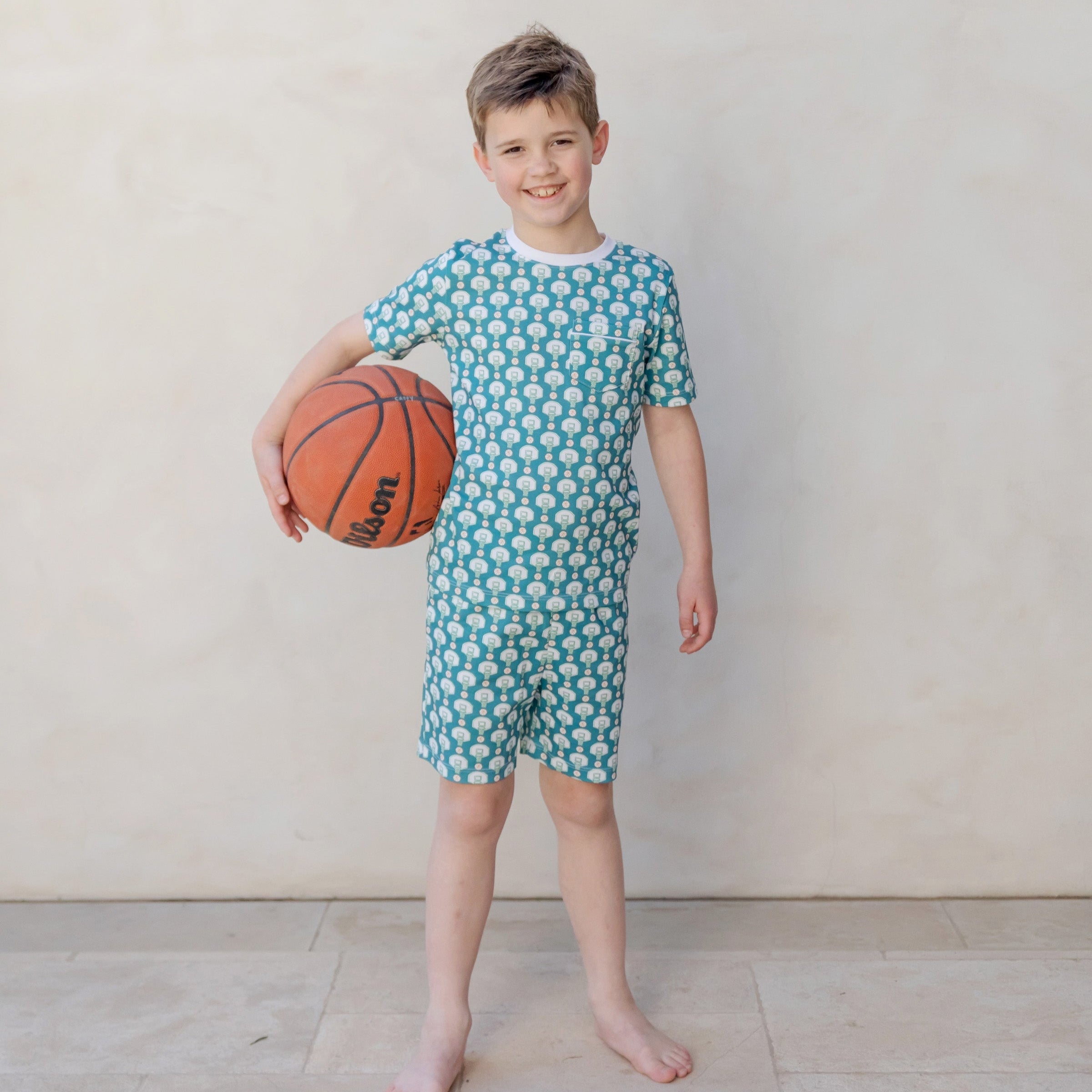 Charles Boys' Short Set - Basketball Game
