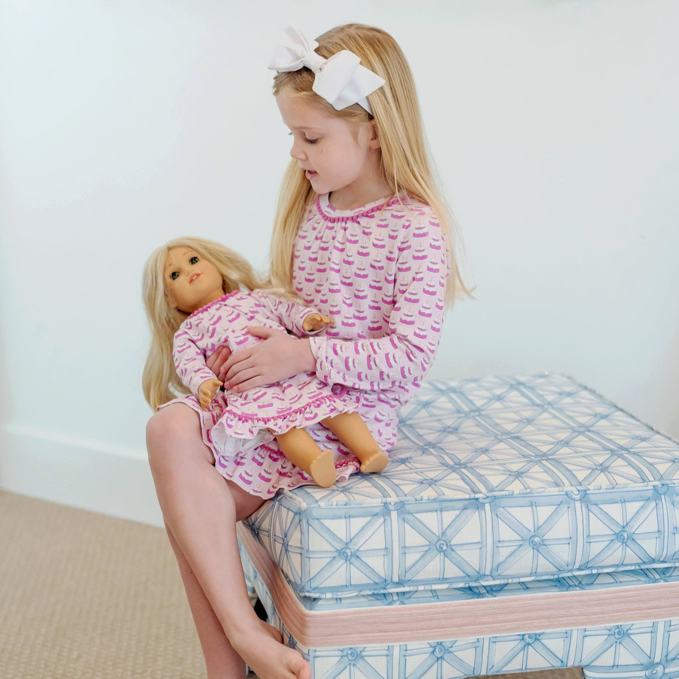 Carlin Girls' Dress - Birthday Cake Pink