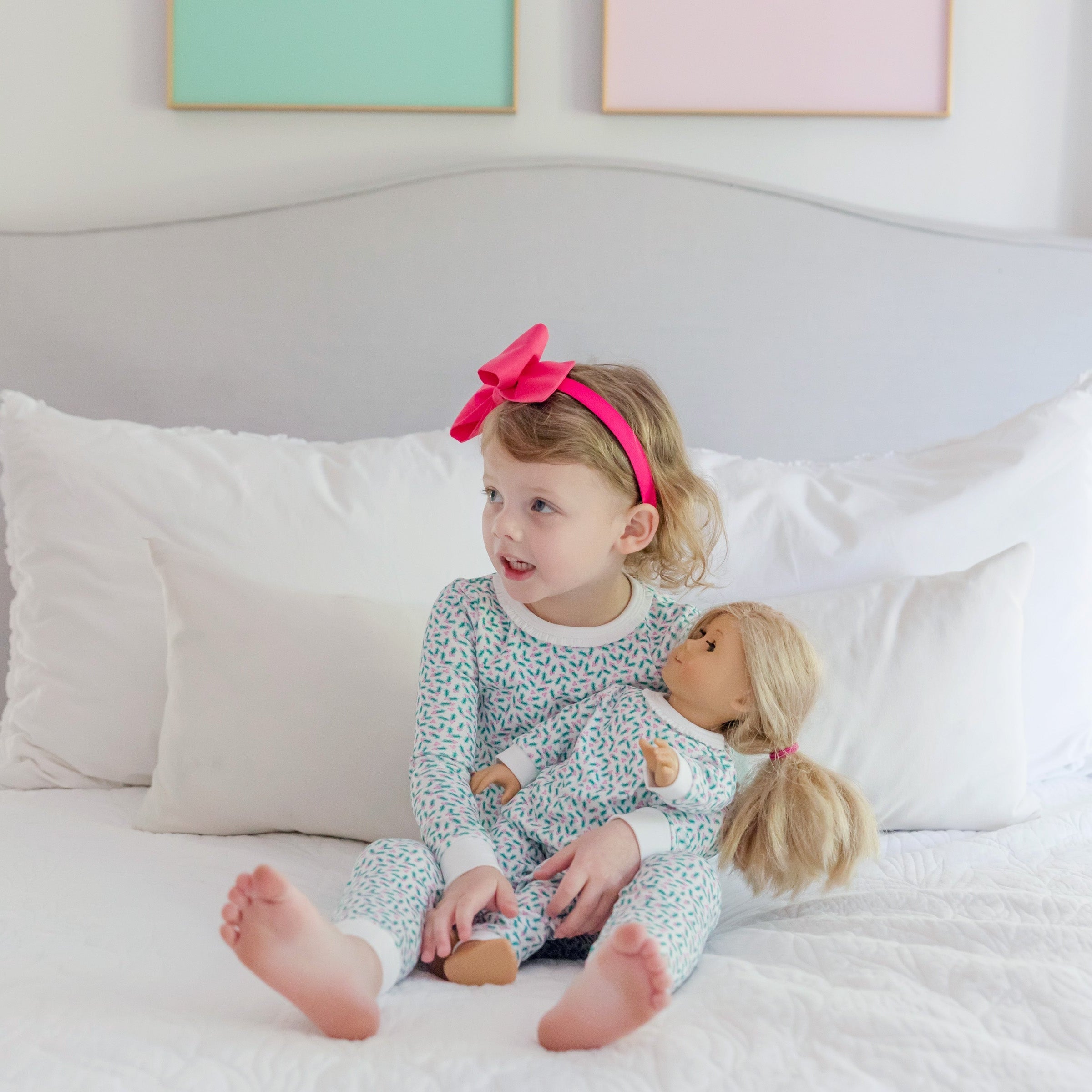 Ava Doll Pajama Set - Holly Holiday