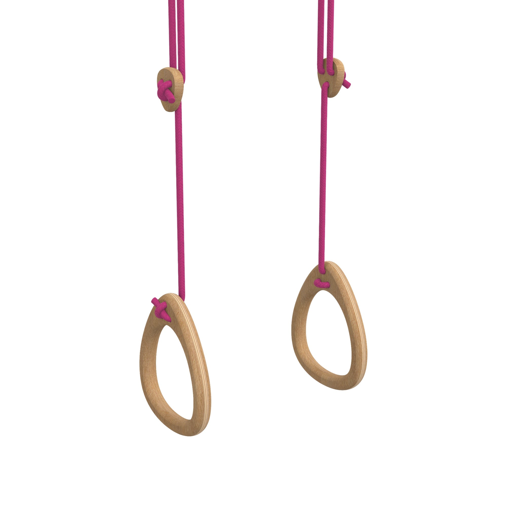 Rings - Oak - Fuchsia