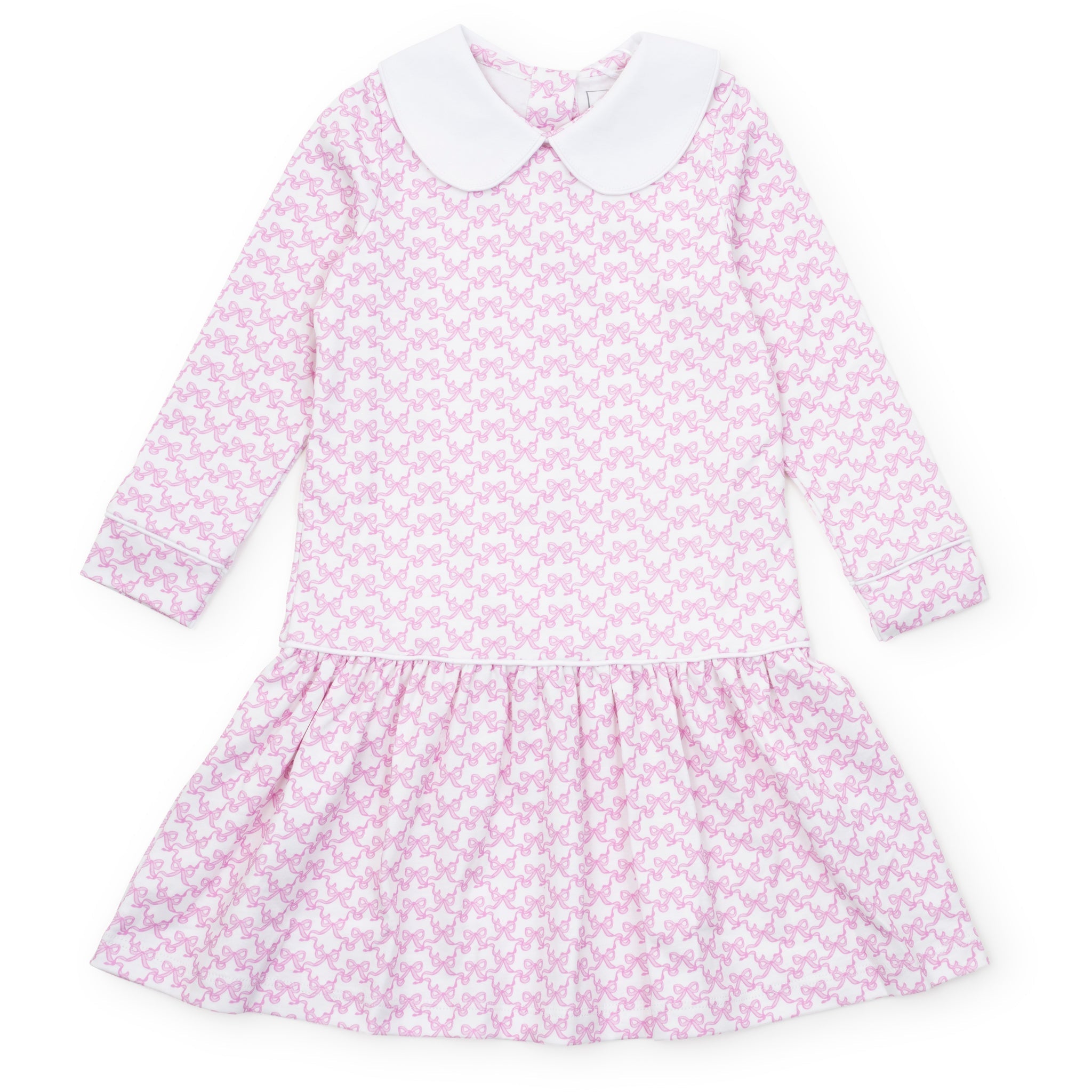 Lillian Girls' Dress - Pretty Pink Bows
