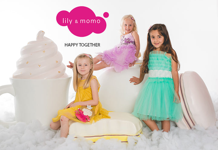 French Gal & Poodle Pal Hair Clips- Yellow And Bright Melon