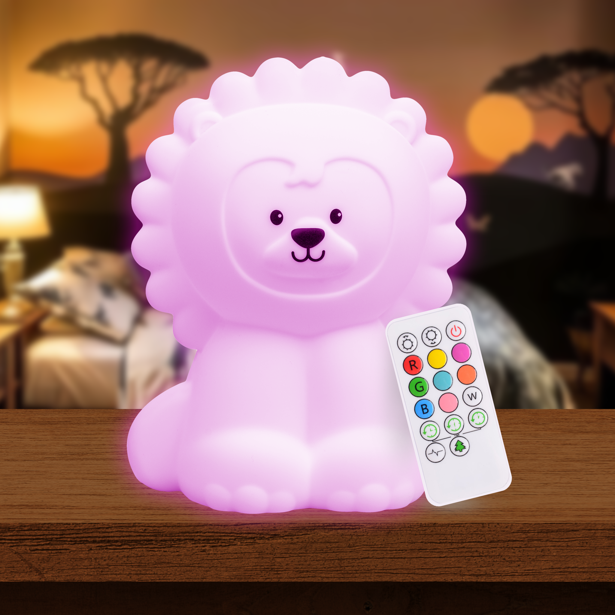 Lumipets® Luther The Lion- Children's Touch Night Light