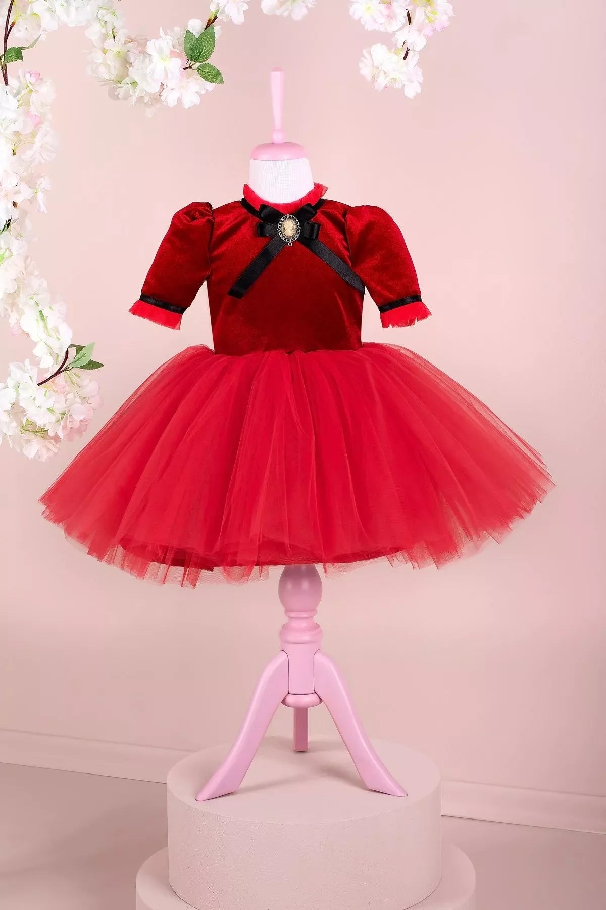 burgundy tutu dress The Starling main image 1
