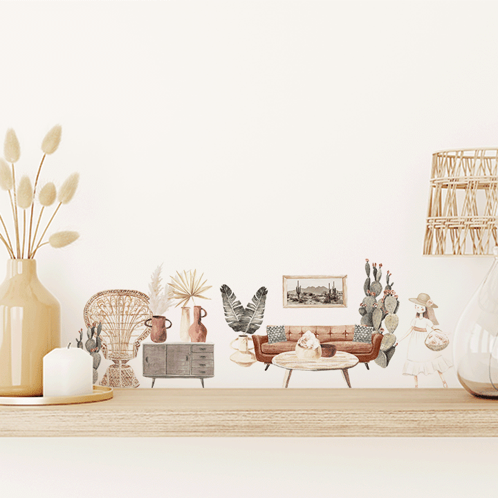 Little Boho Girl Decal Pack