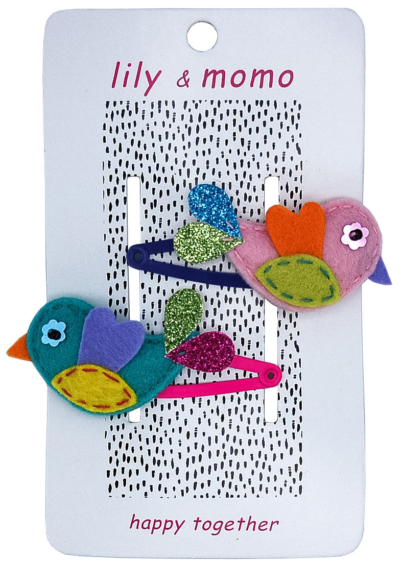 Little Birdies Hair Clips- Multi