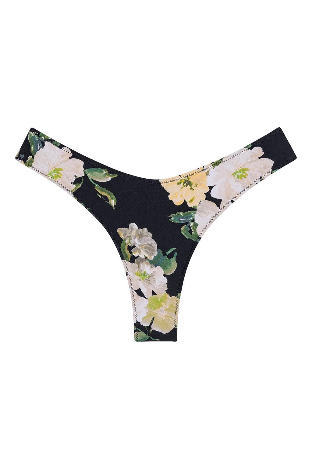 Liz Floral Added Coverage Lulu (zig-zag Stitch) Bikini Bottom
