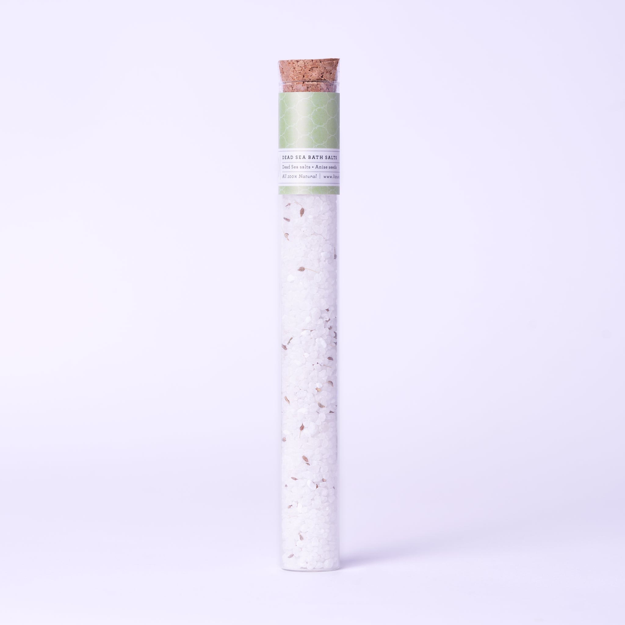 Natural Bath Salts Gift Set In 8 Glass Tubes, Luxurious Bath Experience