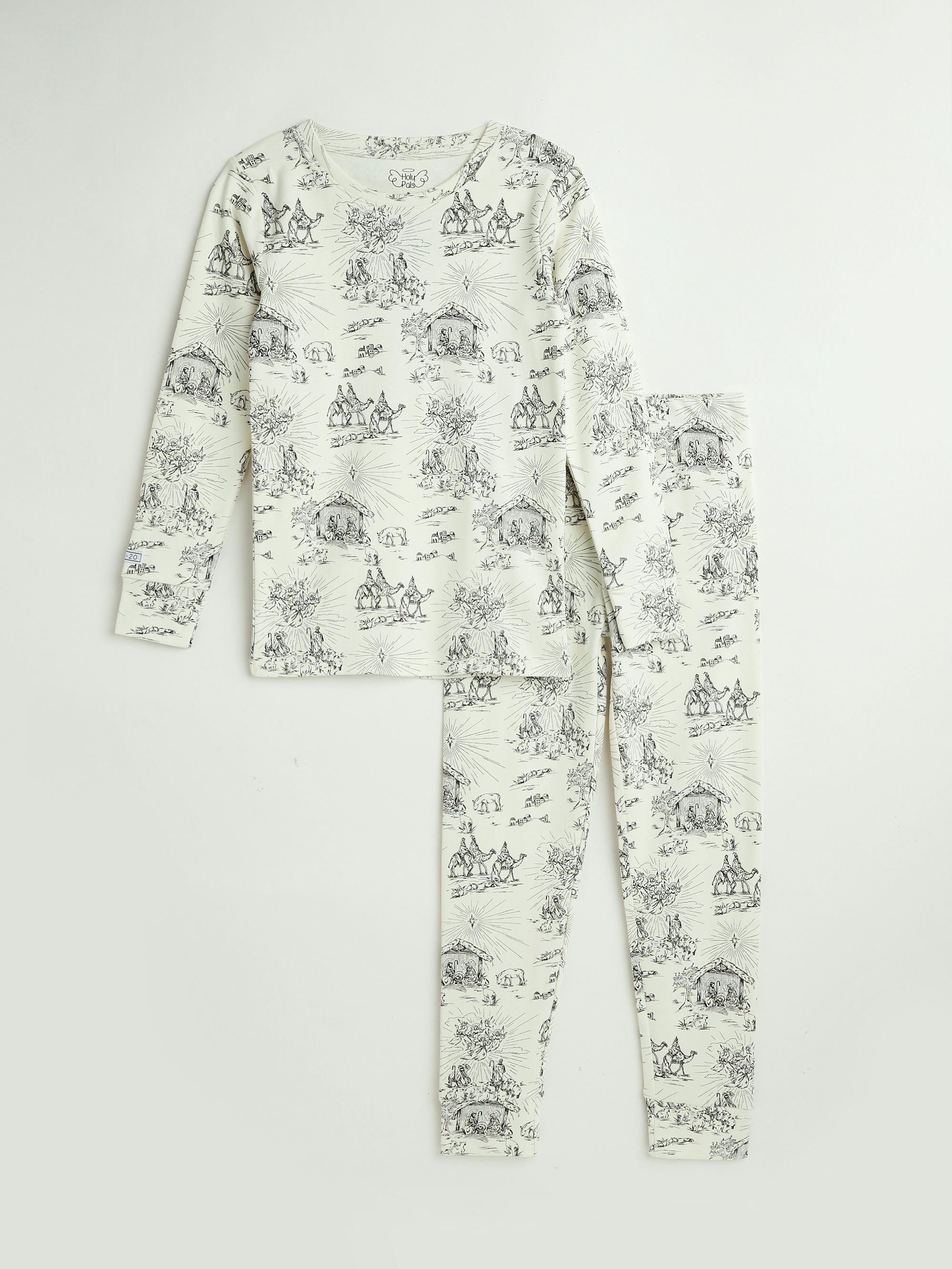 O Little Town Of Bethlehem Long Sleeve Pj Set Cotton