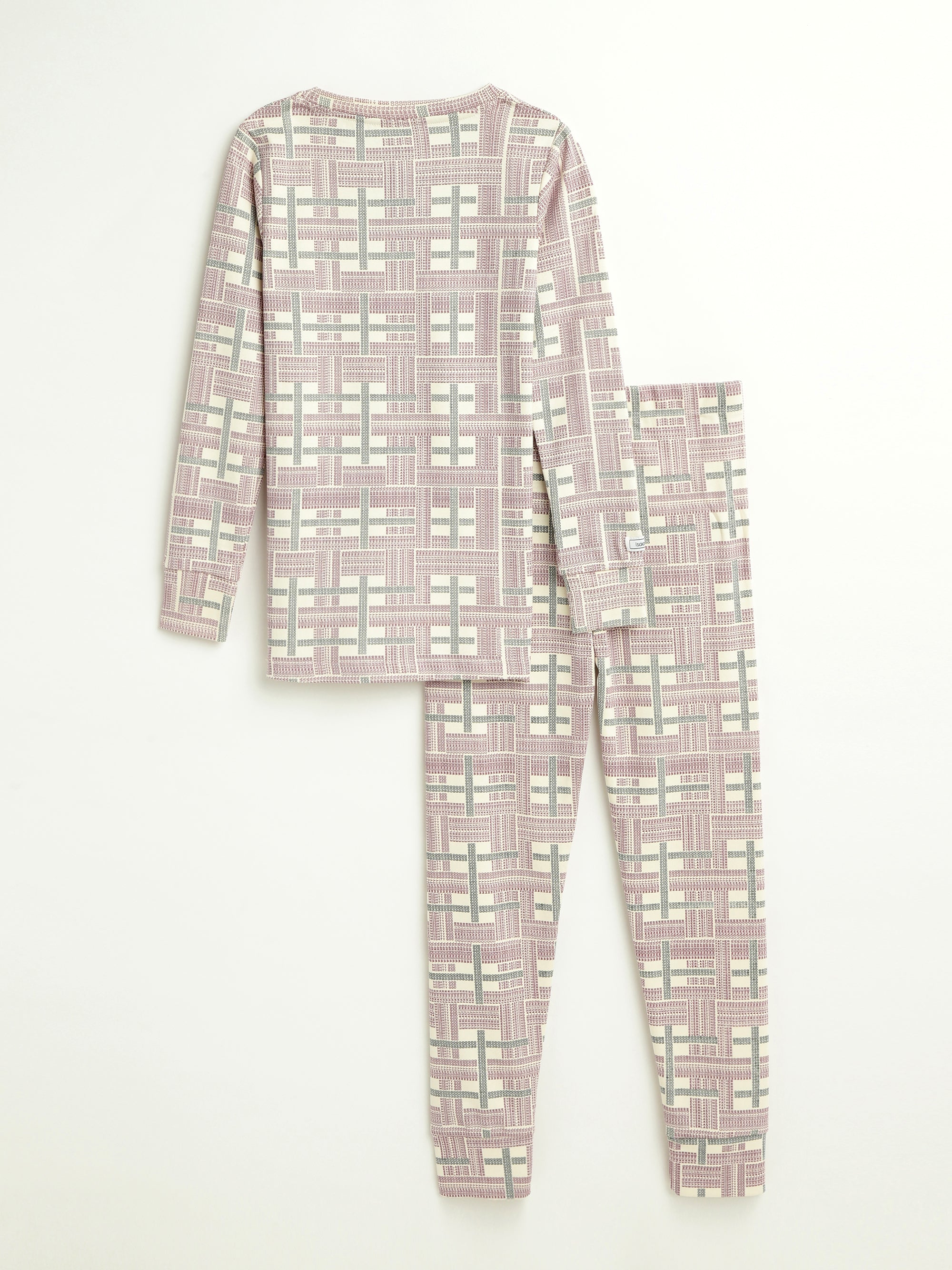 Prophecy Plaid Pj Long Sleeve Set Cotton