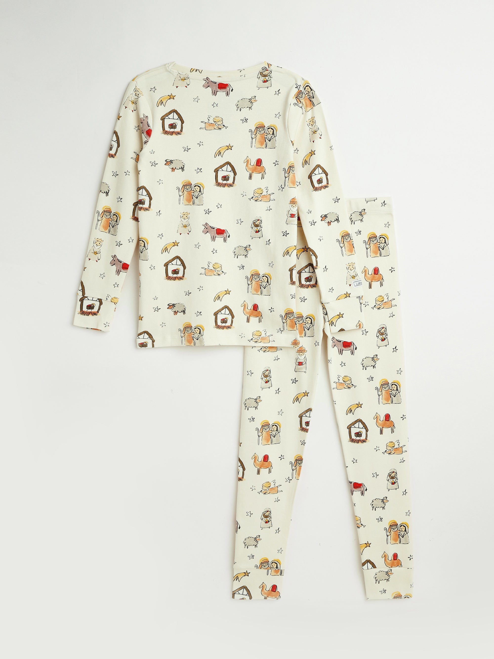 Away In A Manger Pj Long Sleeve Set Cotton