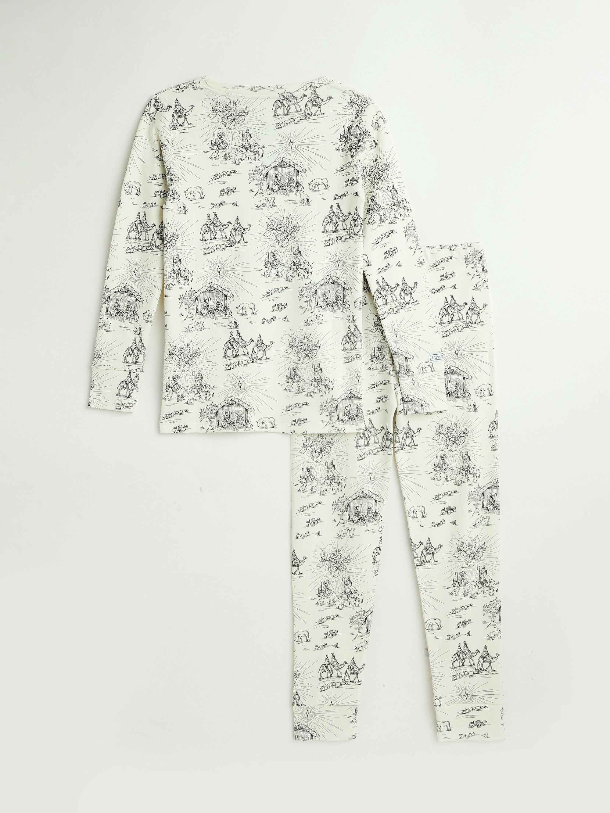 O Little Town Of Bethlehem Long Sleeve Pj Set Cotton