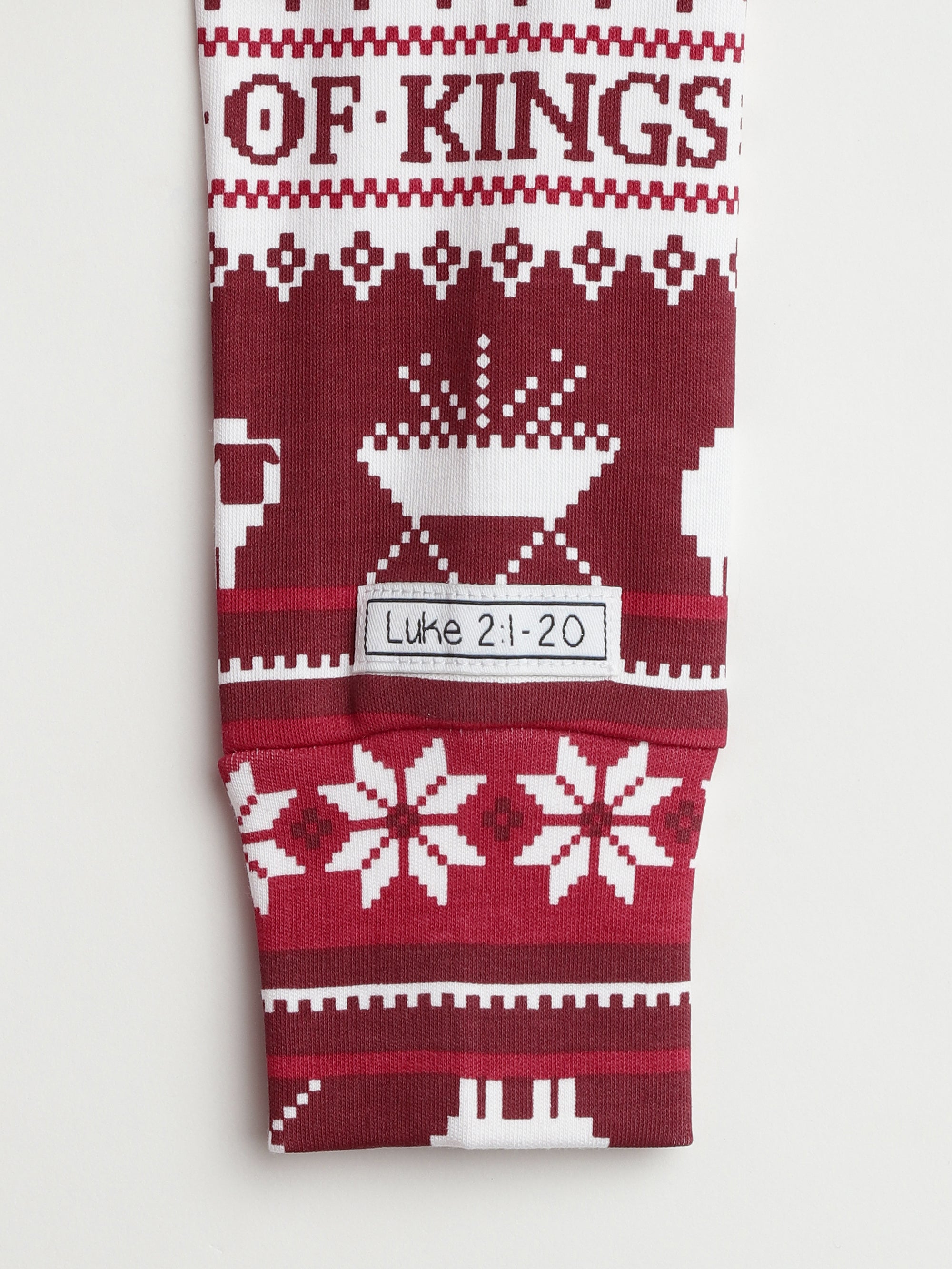 King Of Kings Ruby Red Pj Long Sleeve Set Cotton