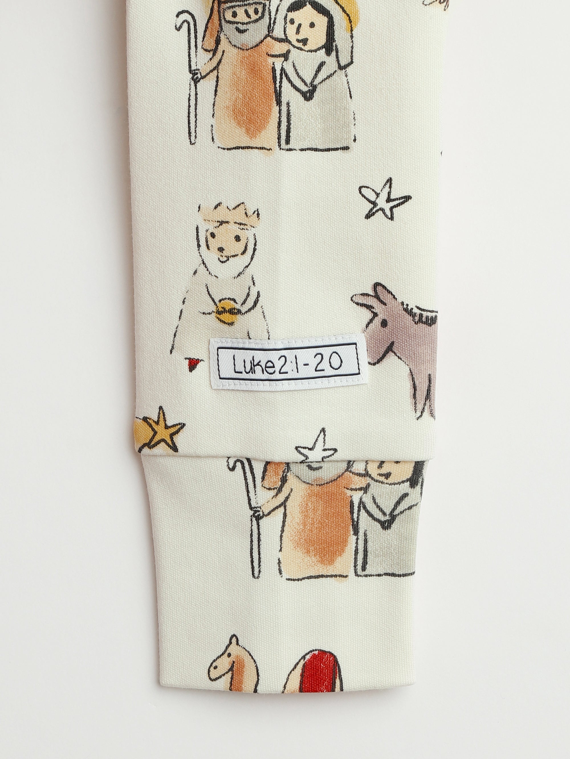 Away In A Manger Pj Long Sleeve Set Cotton