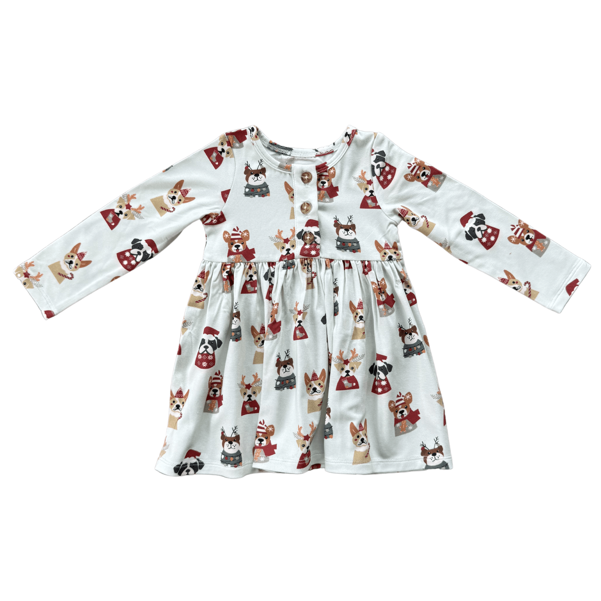 Long Sleeve Henley Dress