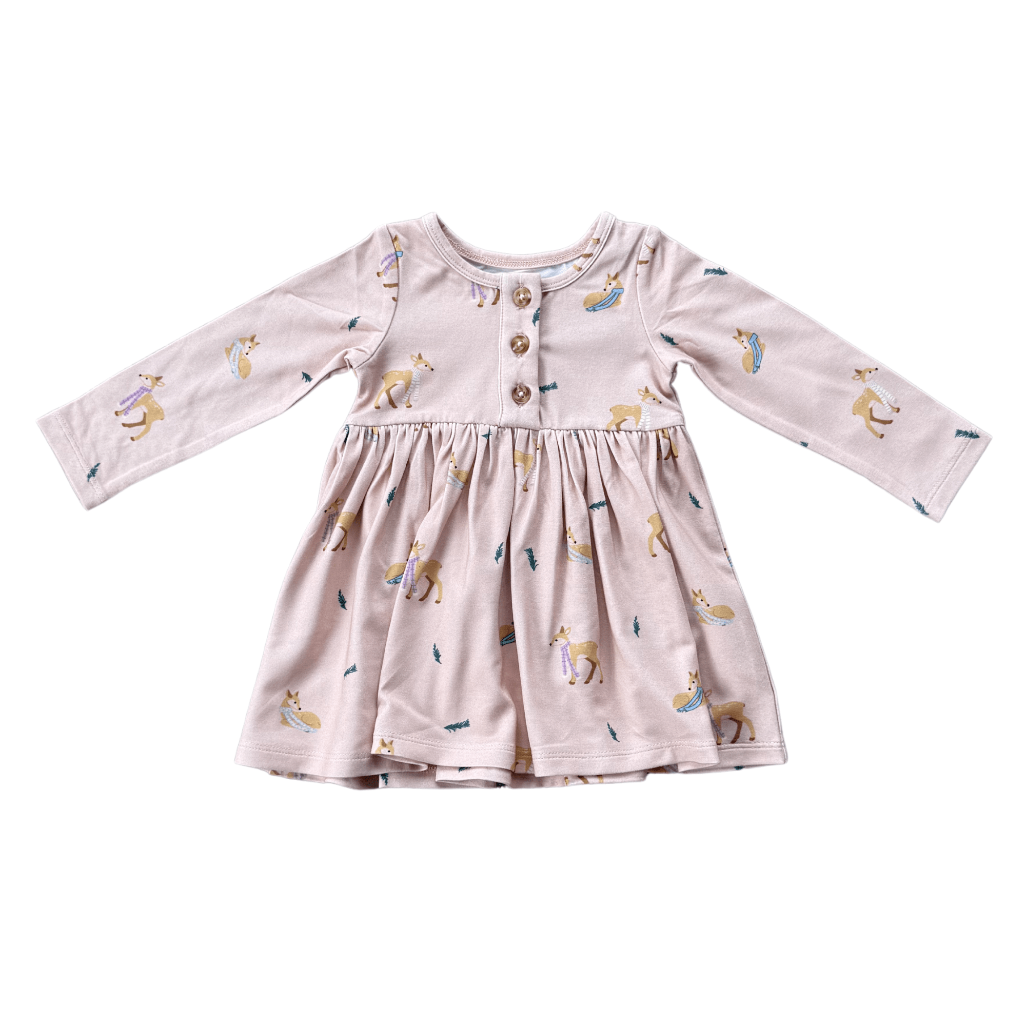 Long Sleeve Henley Dress