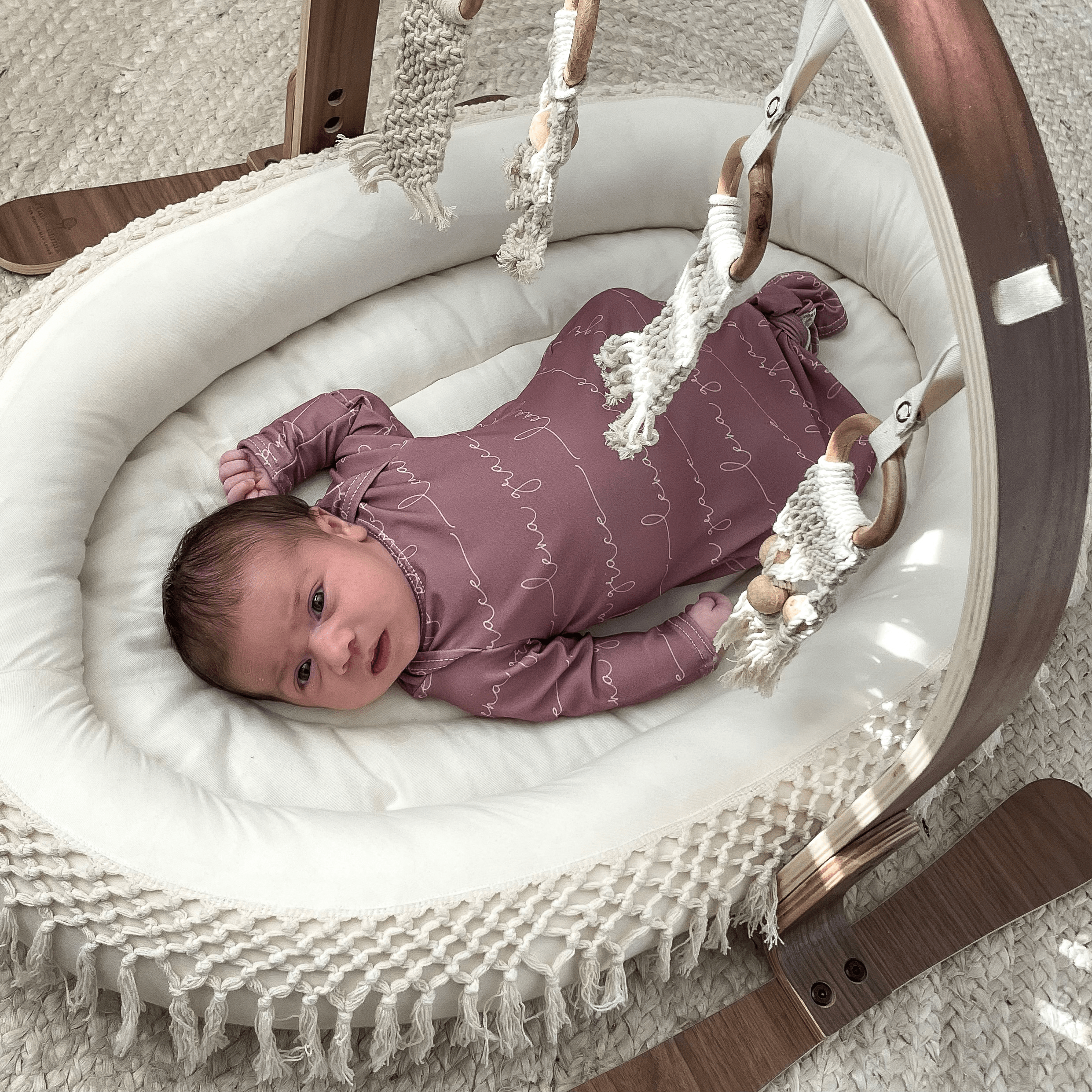 Macrame Lounge Mat & Play Gym Bundle