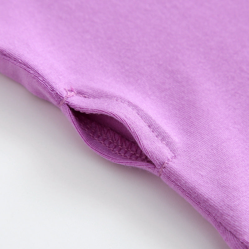 Luxie Lavender Ruffled Zipper Baby Romper