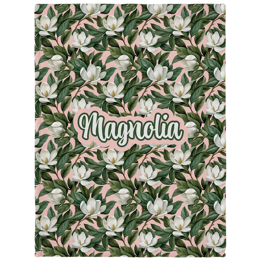 Magnolia Personalized Minky Blanket