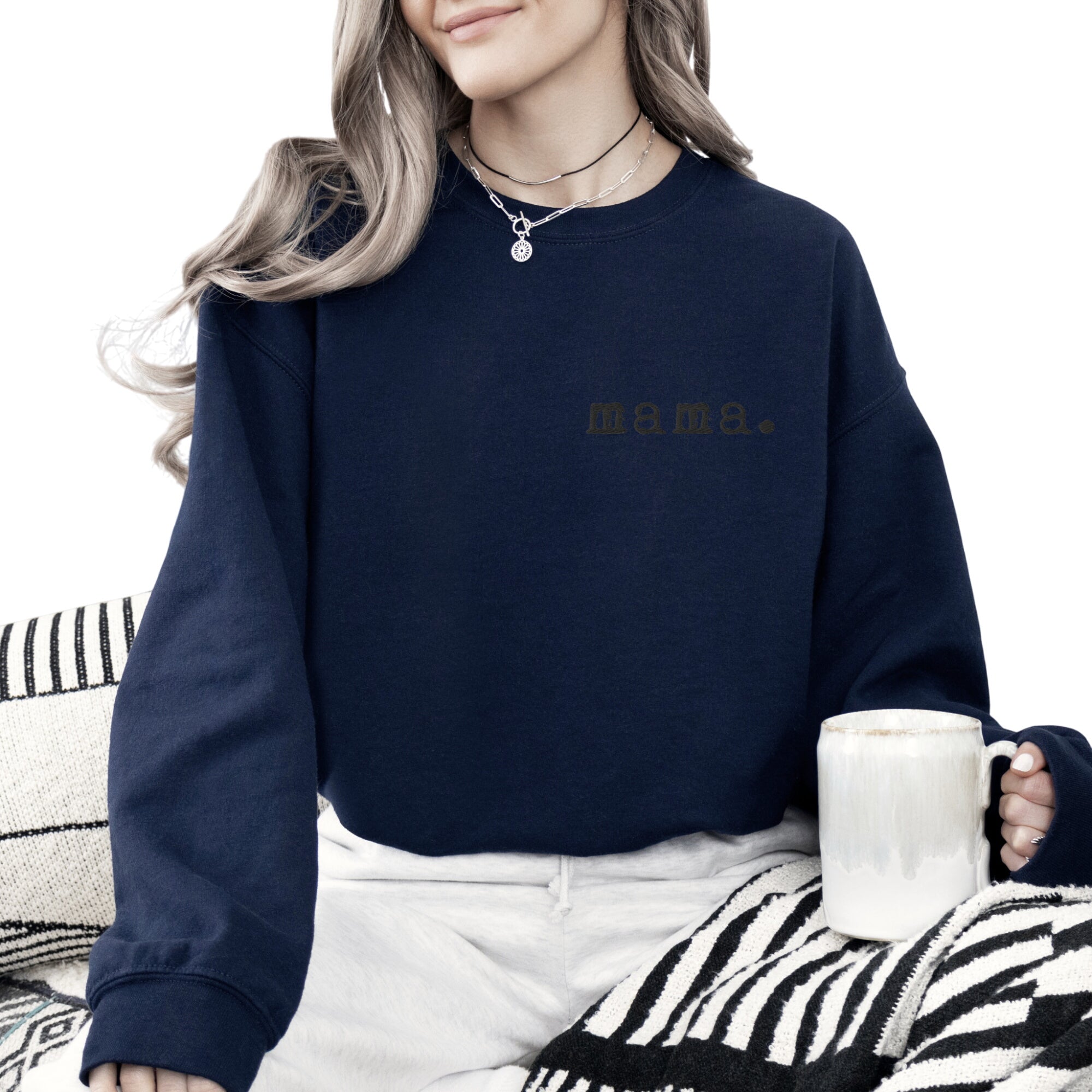 Mama. Embroidered | Premium Adult Sweatshirt