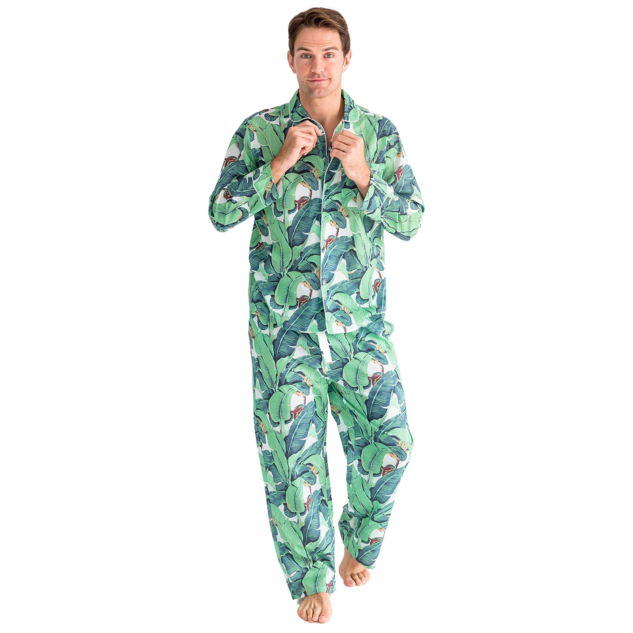 Men's Martinique® Banana Leaf Shirt + Pj Pant Set