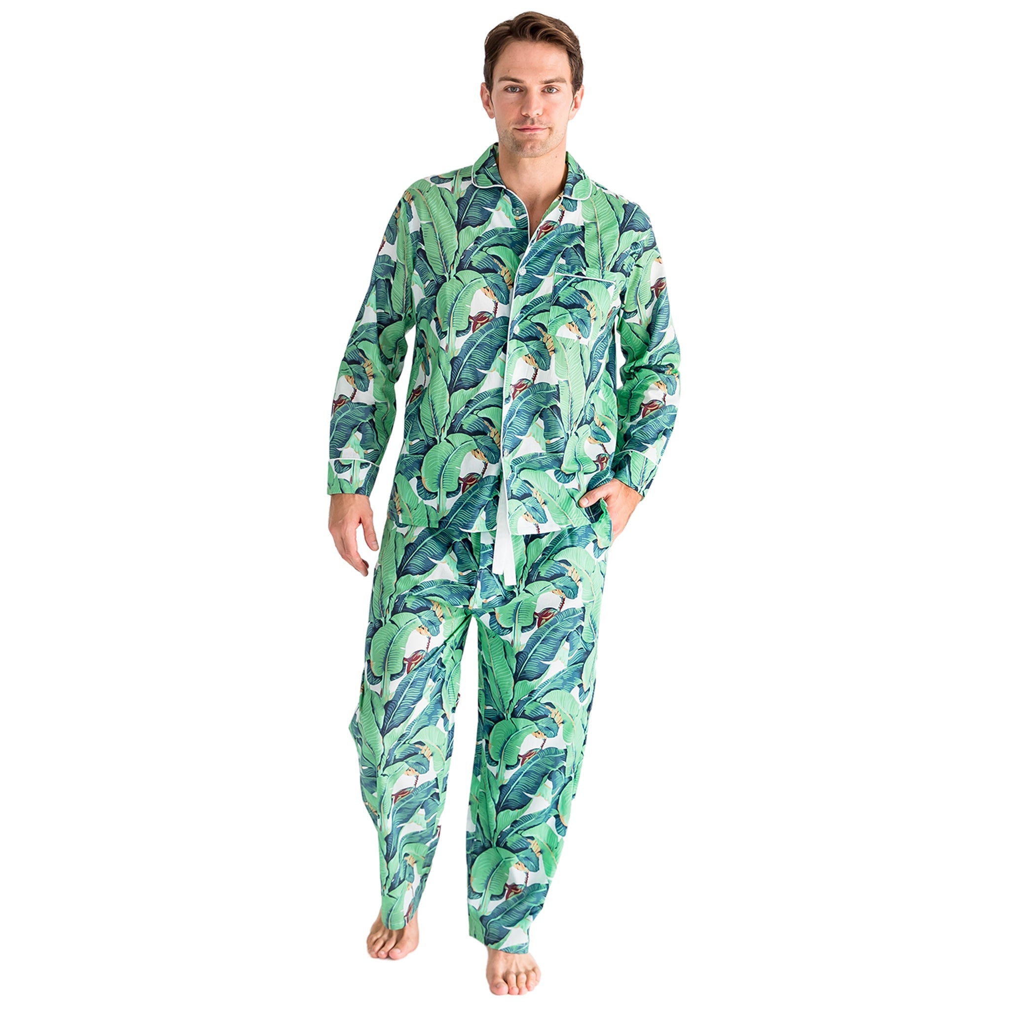 Men's Martinique® Banana Leaf Shirt + Pj Pant Set