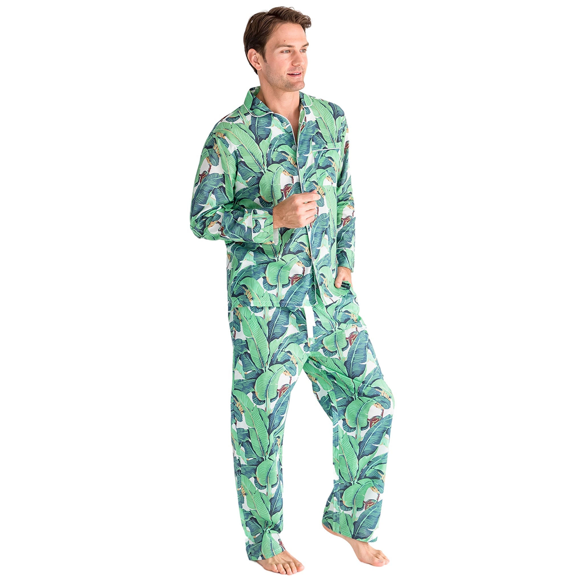 Men's Martinique® Banana Leaf Shirt + Pj Pant Set