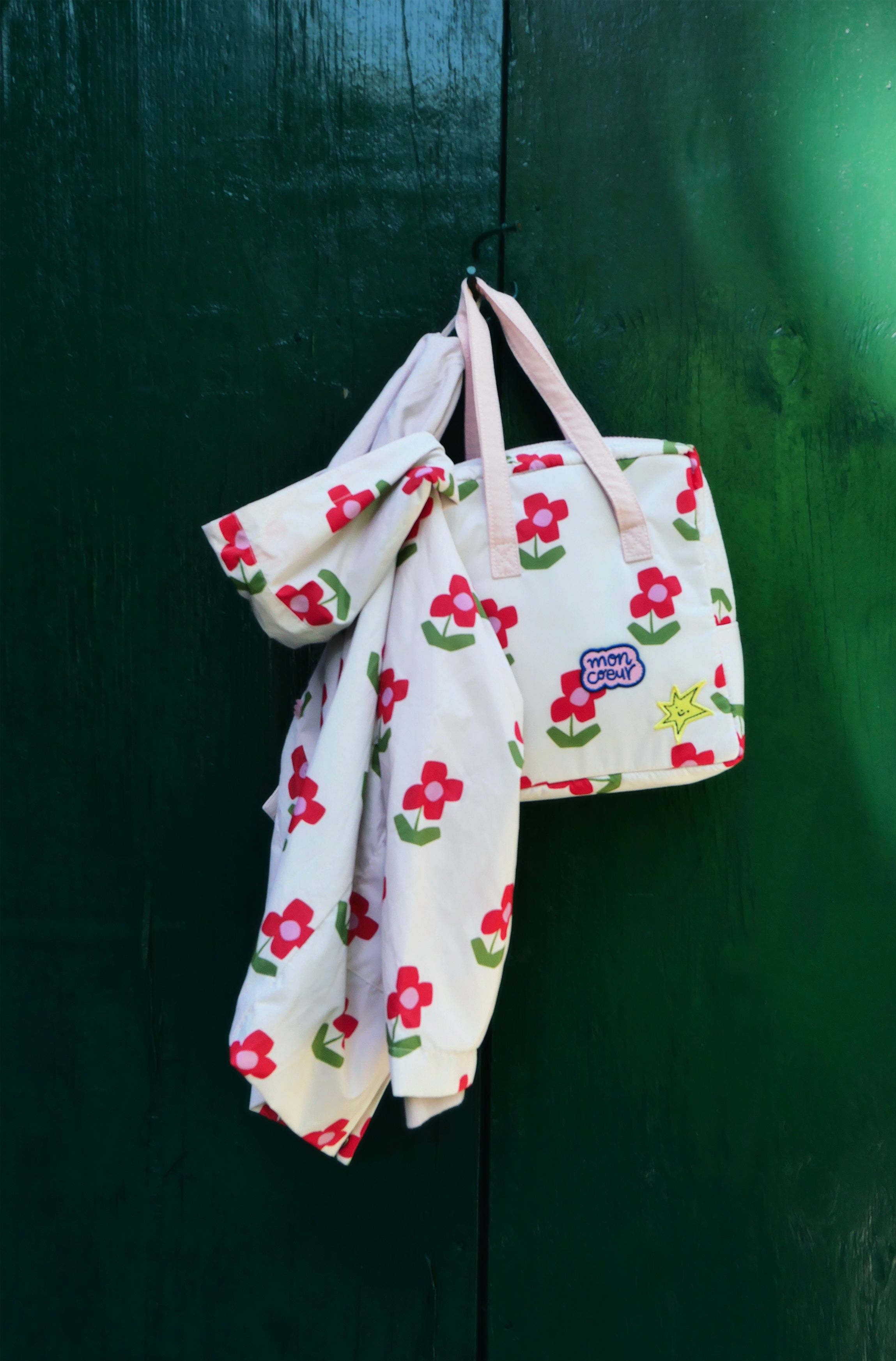 Recycled Fabric Flower Kid Raincoat