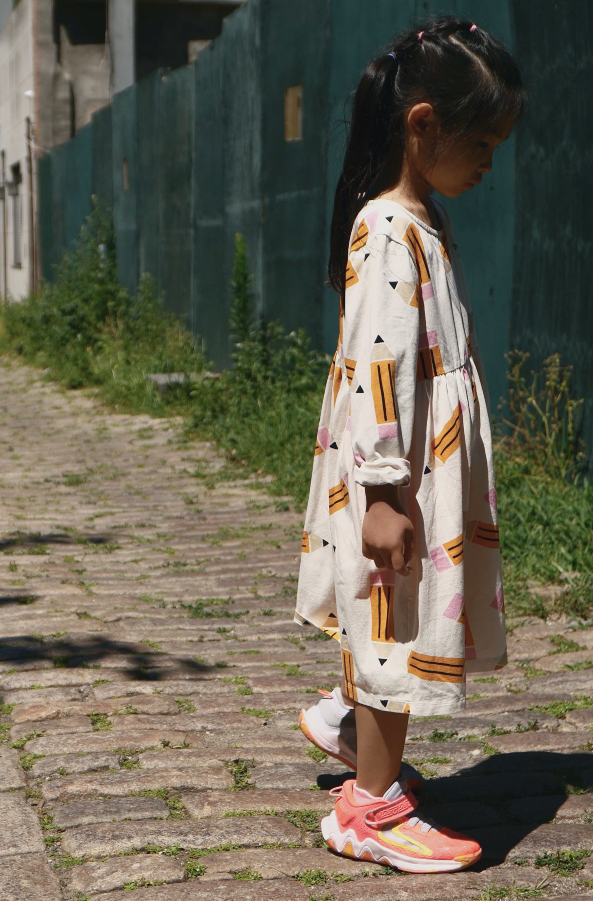 Recycled Jersey Pencil Kid Dress