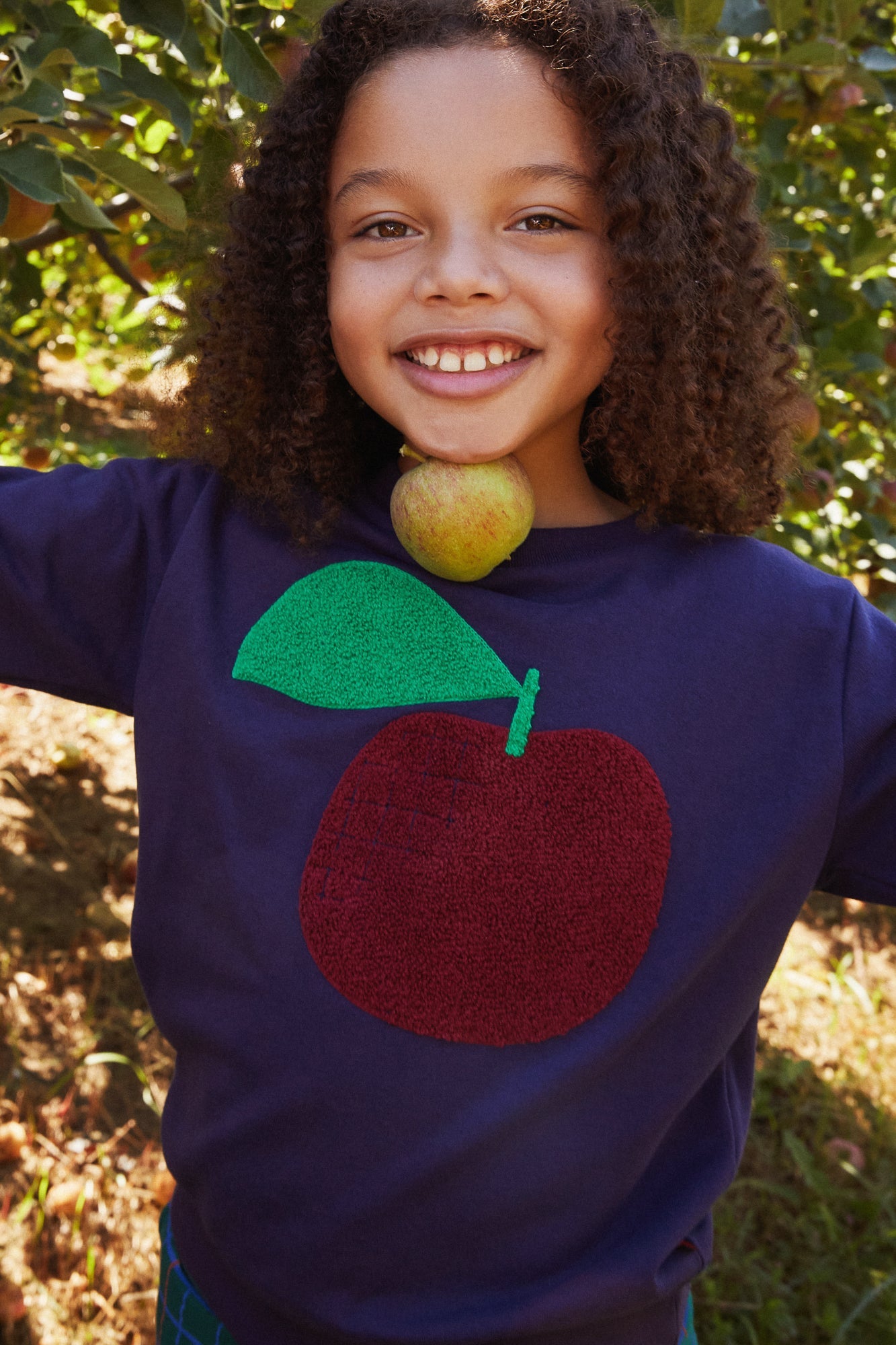 Recycled Cotton Red Apple Kid Sweatshirt