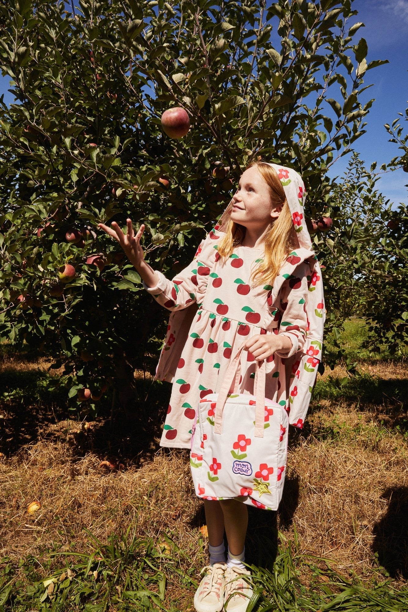 Recycled Cotton Apples Kid Ruffle Dress