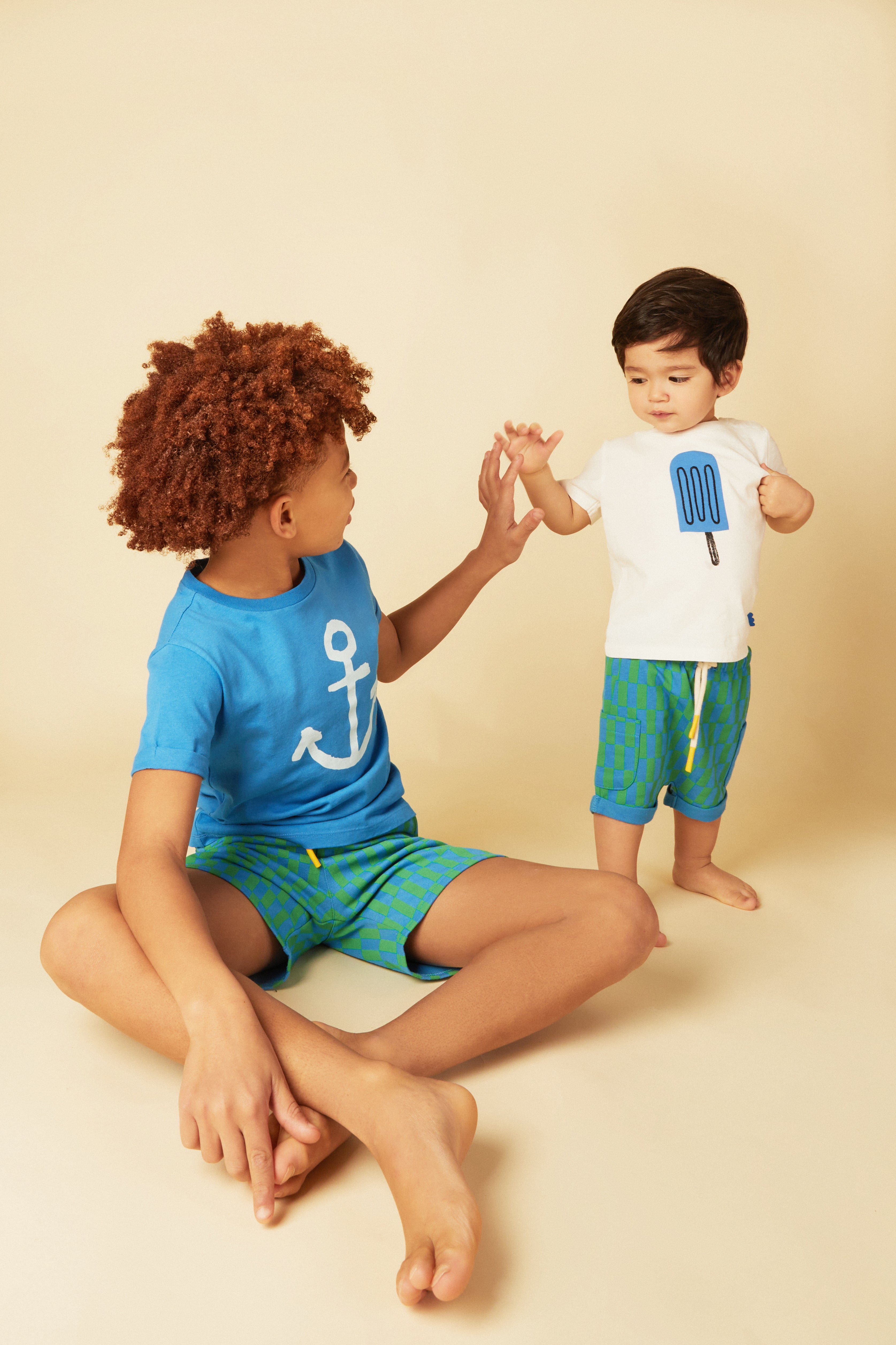 Recycled Cotton Blue Ice Pop Baby T-shirt