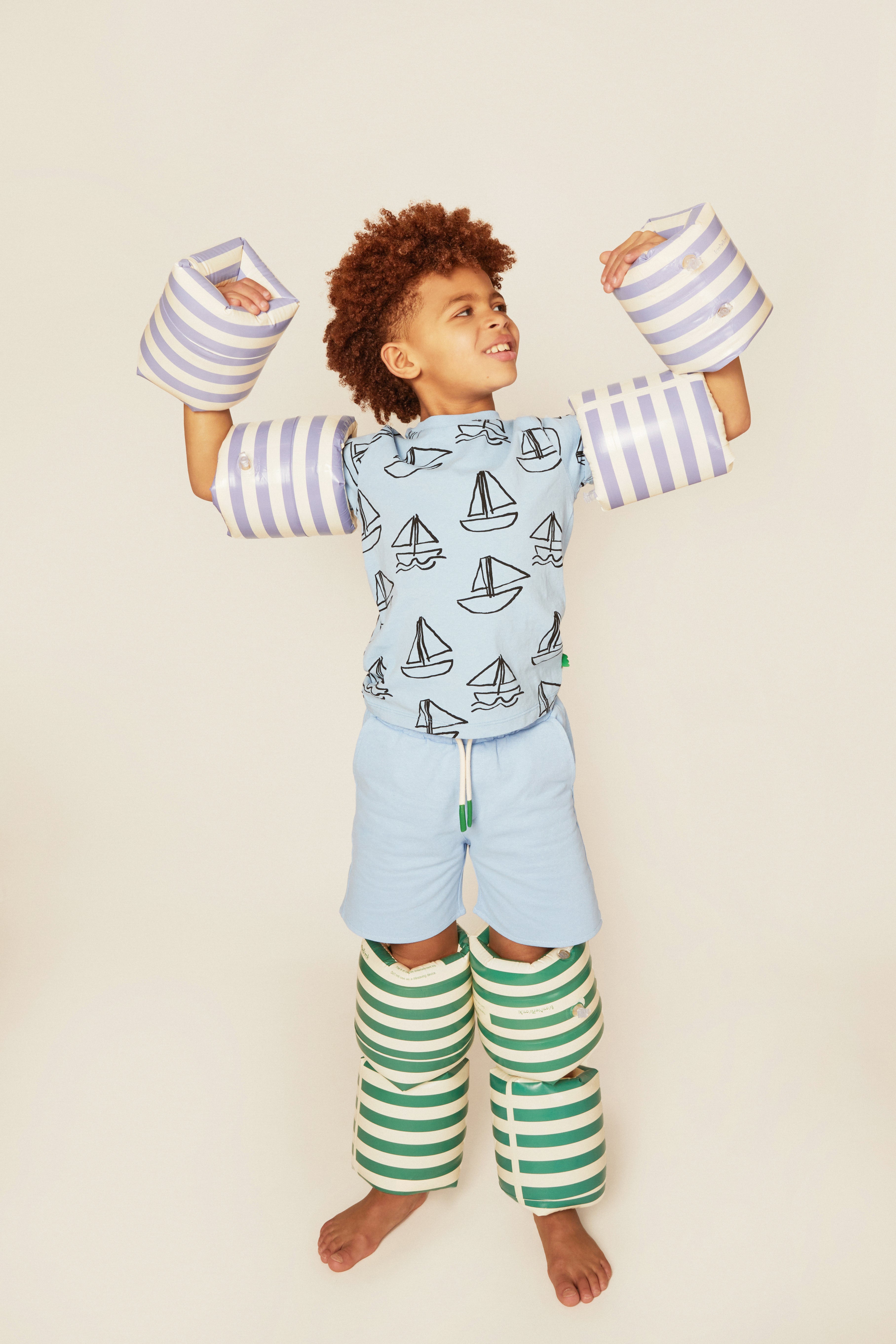 Recycled Cotton Sailboat Kid T-shirt