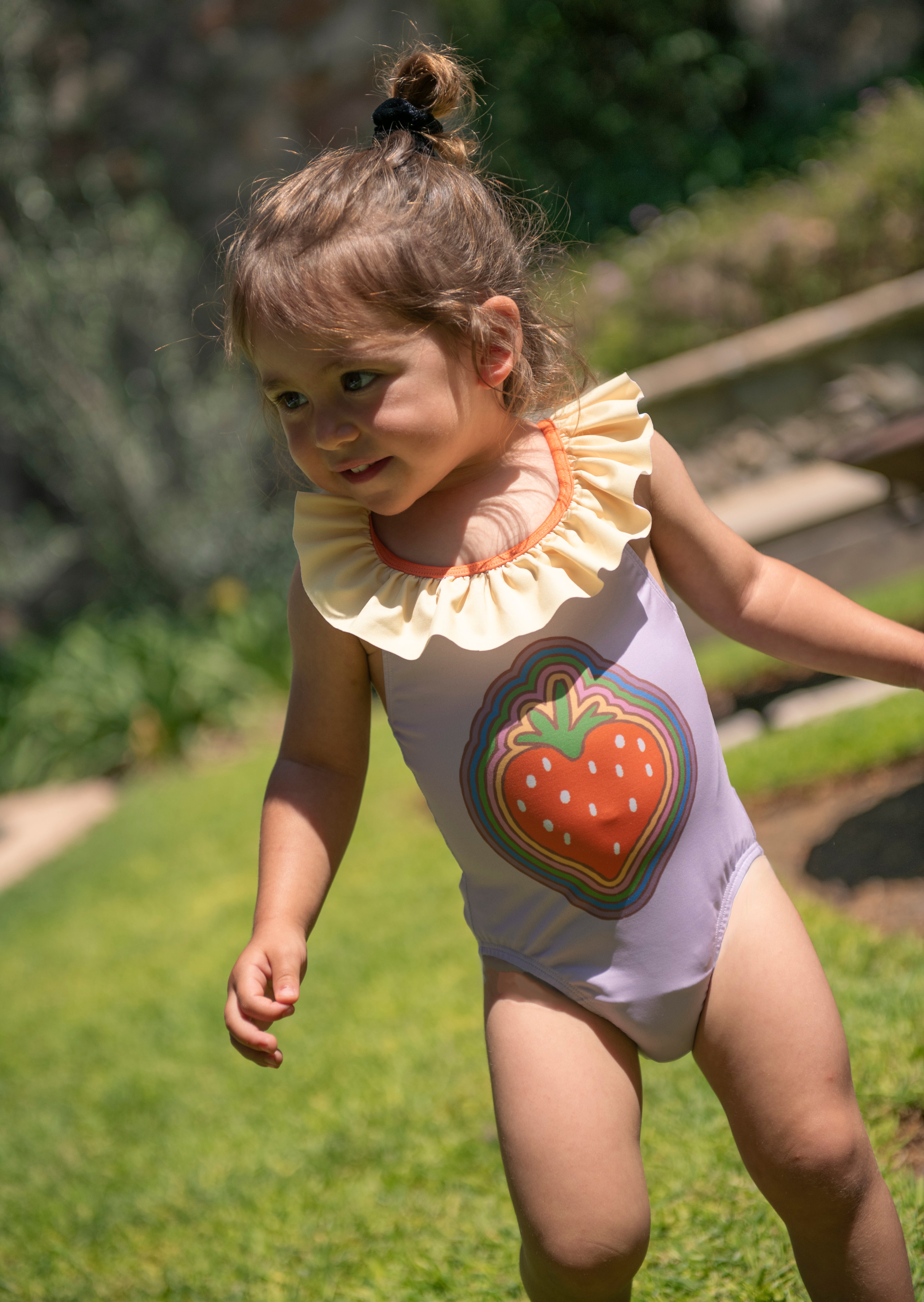Strawberry Ruffle One Piece