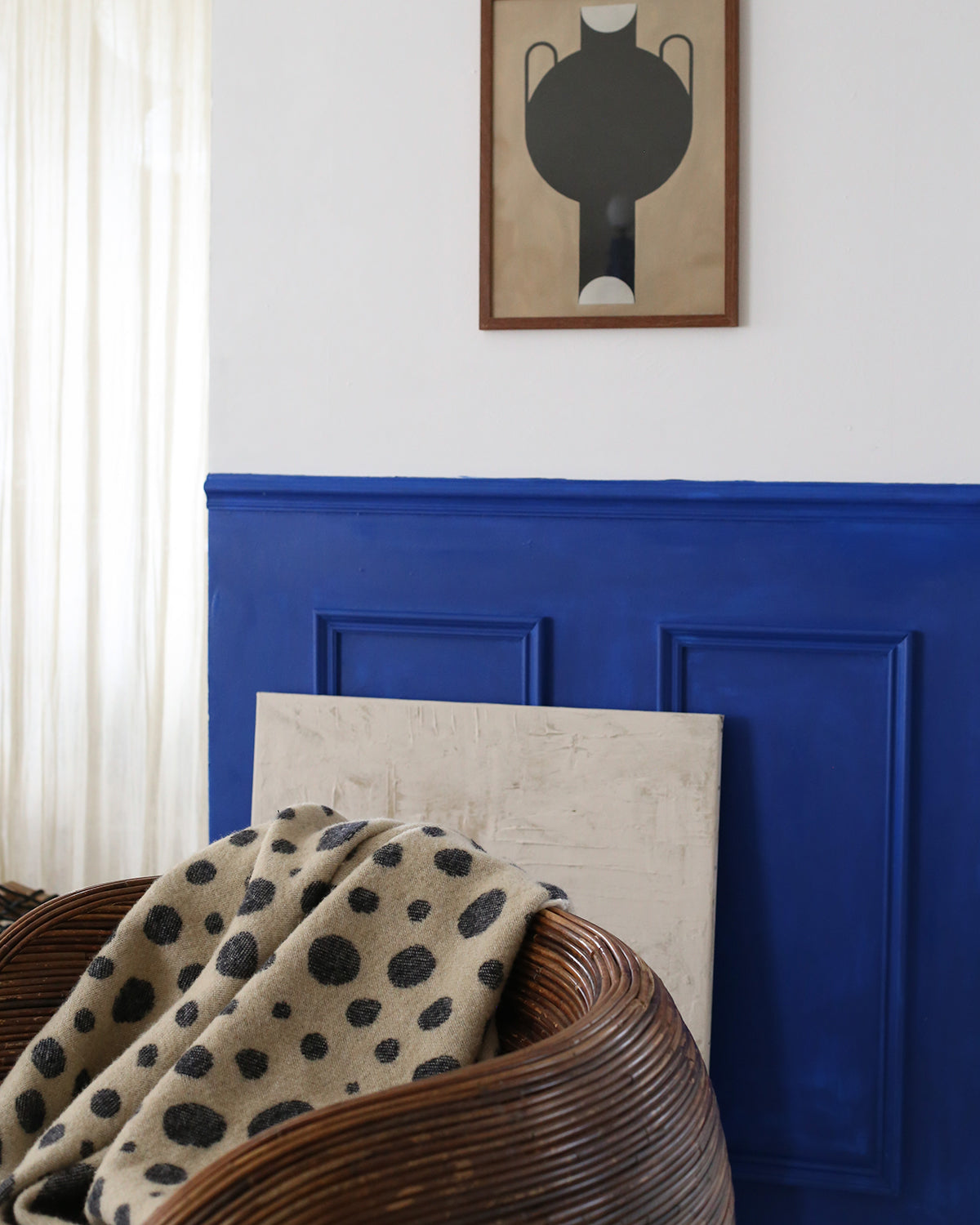 Maison Deux Blanket Cheetah Beige / Black Print 4.25 X 6.5 Ft