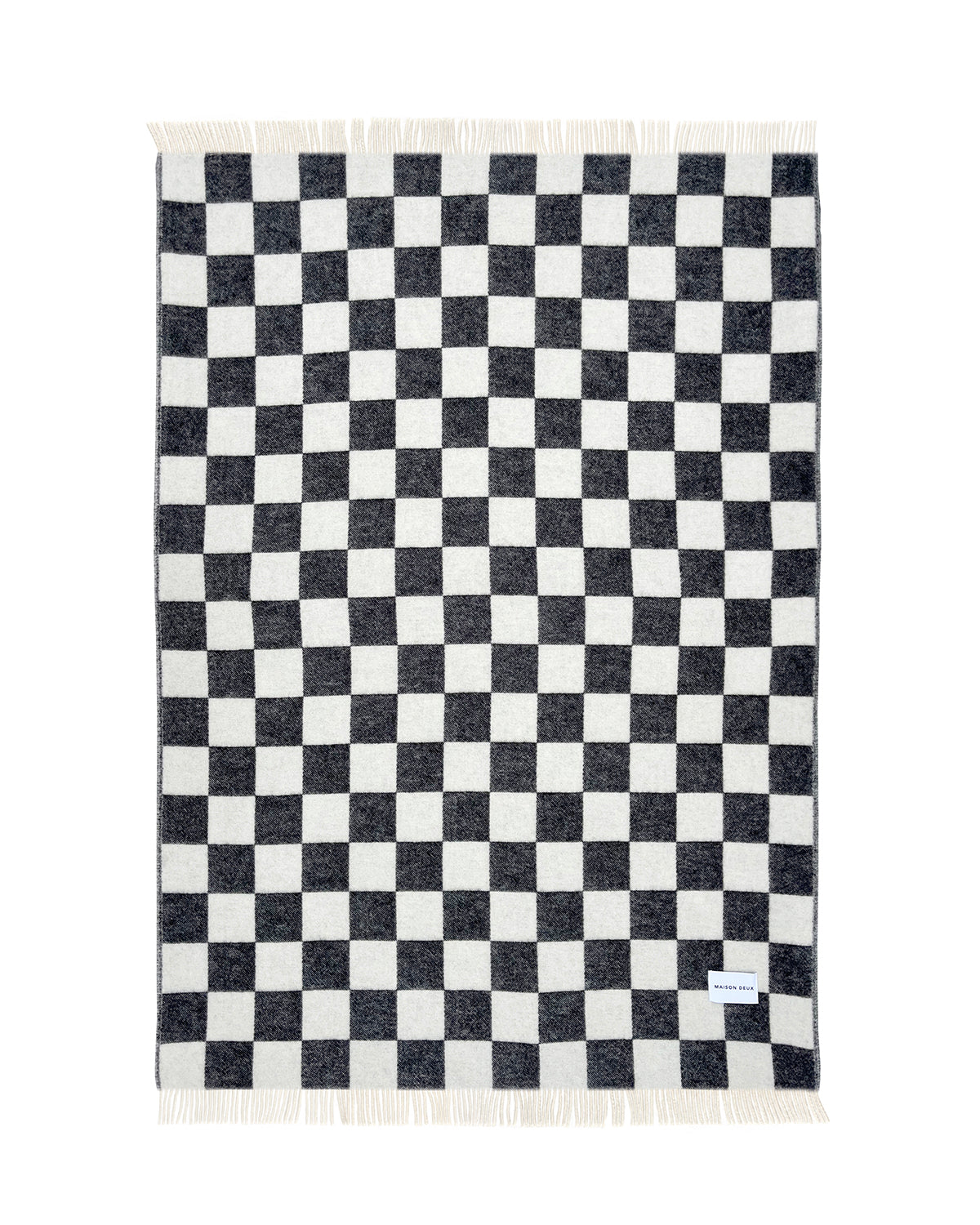 Blanket Checkerboard Black / White 4.25 X 6.5 Ft